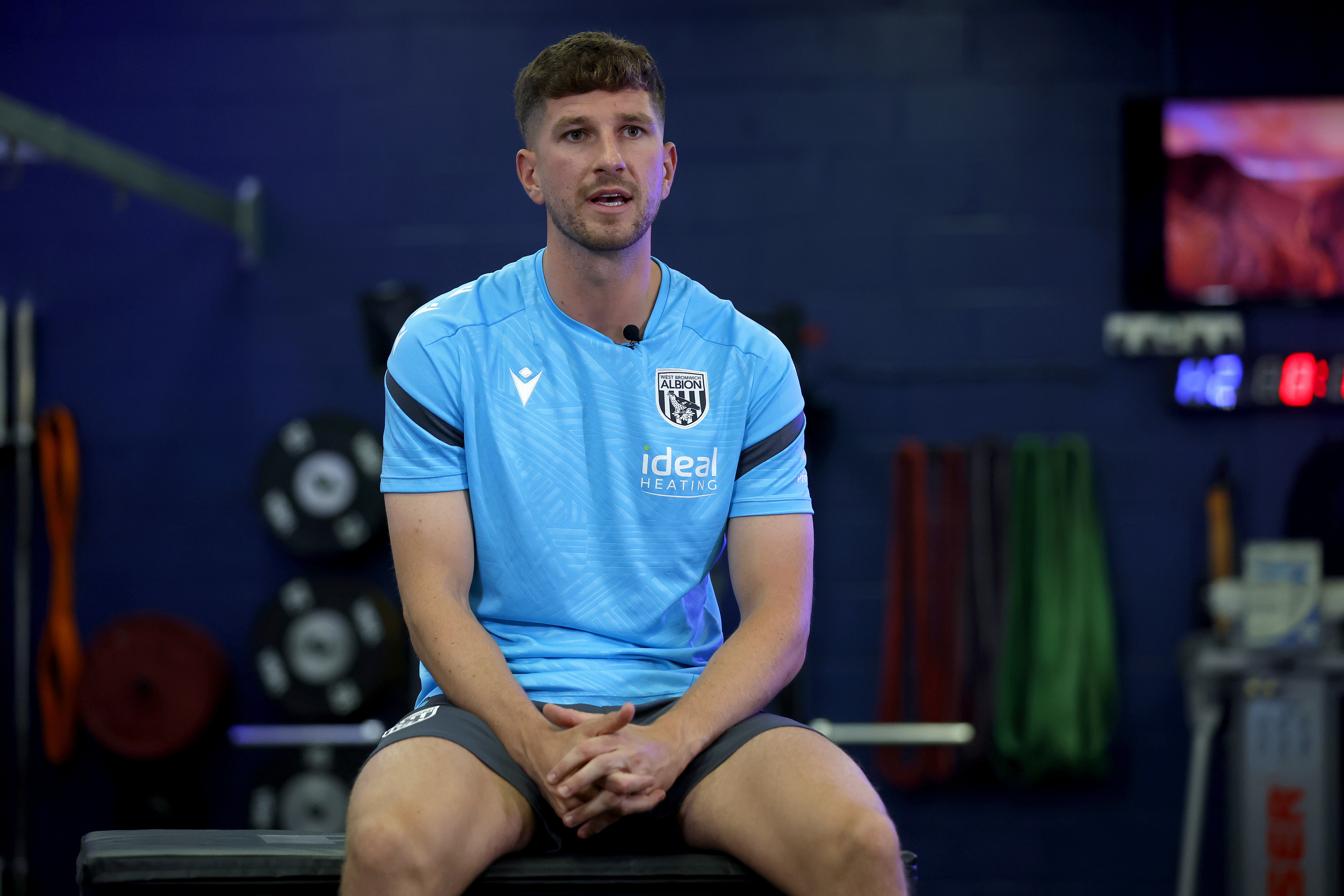 Chris Mepham is interviewed by WBA TV