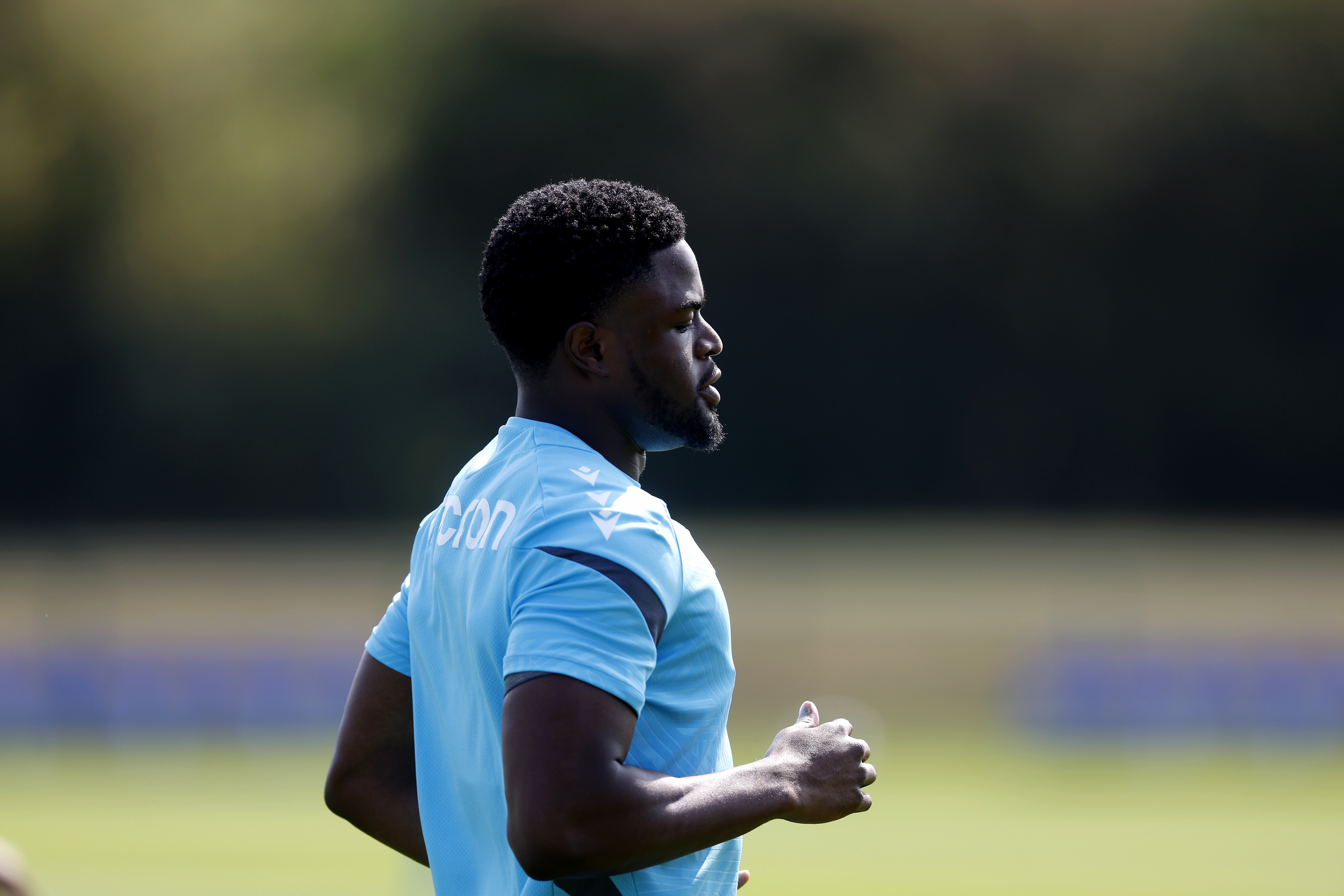 Albion players in training.