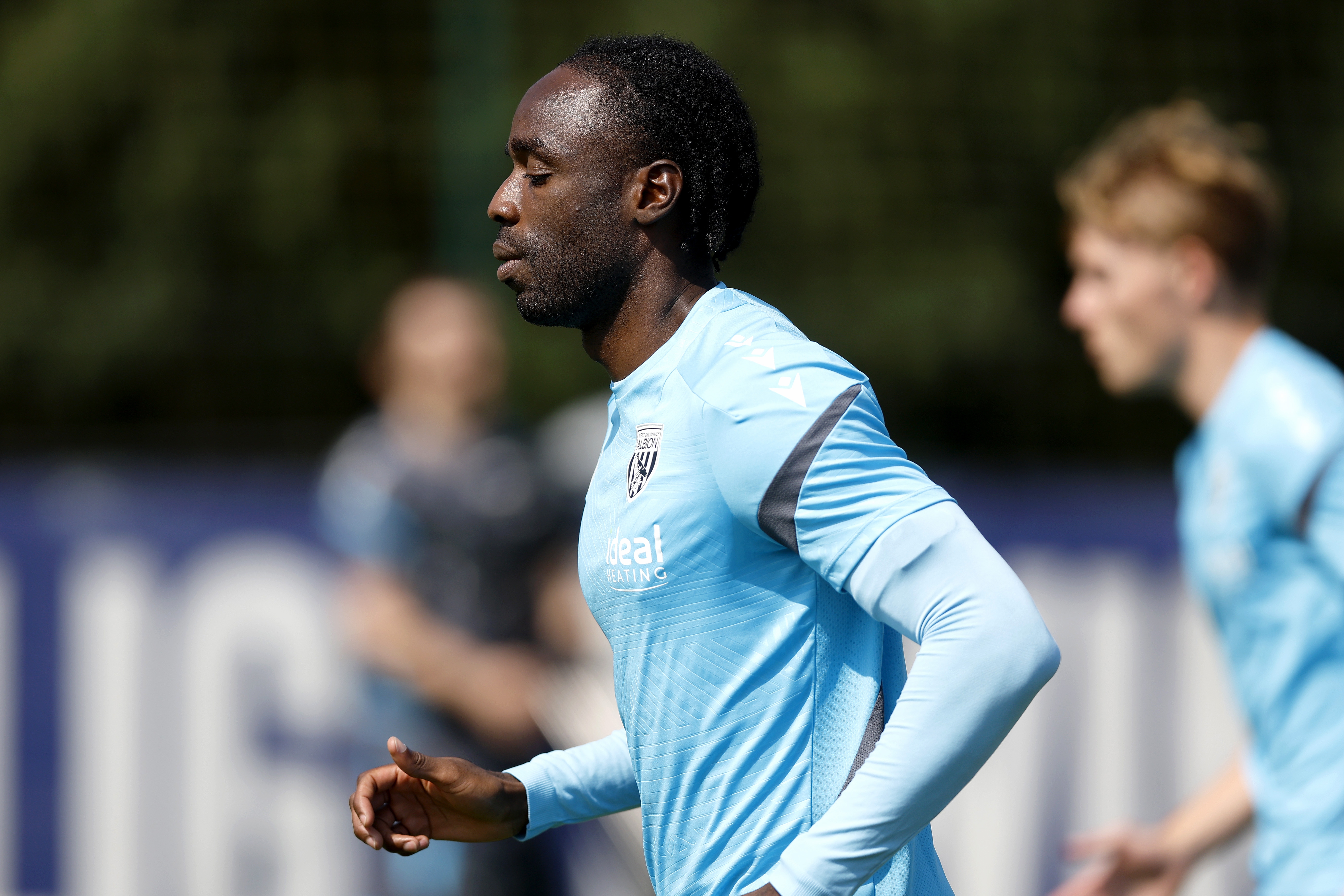 Albion players in training.