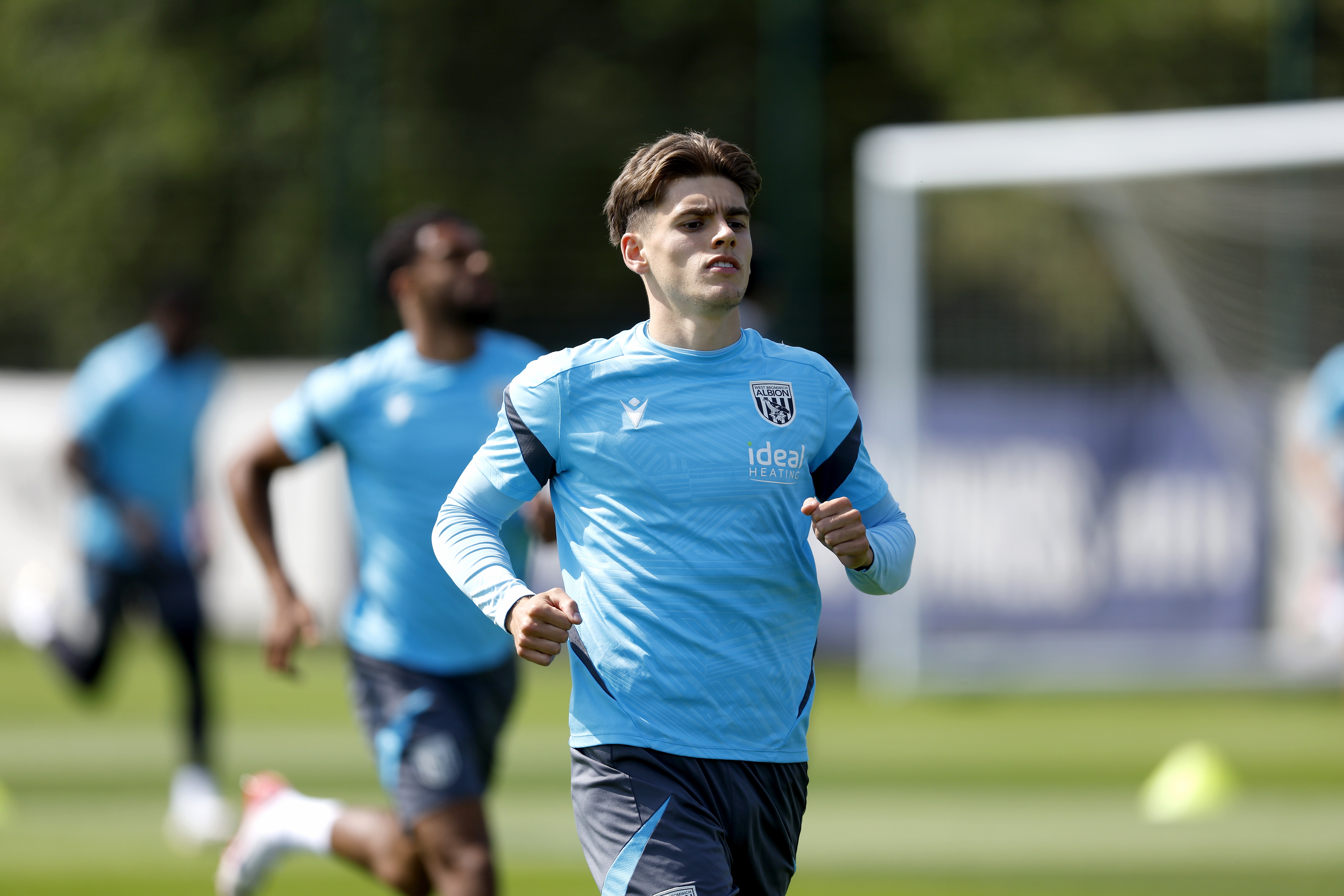 Albion players in training.