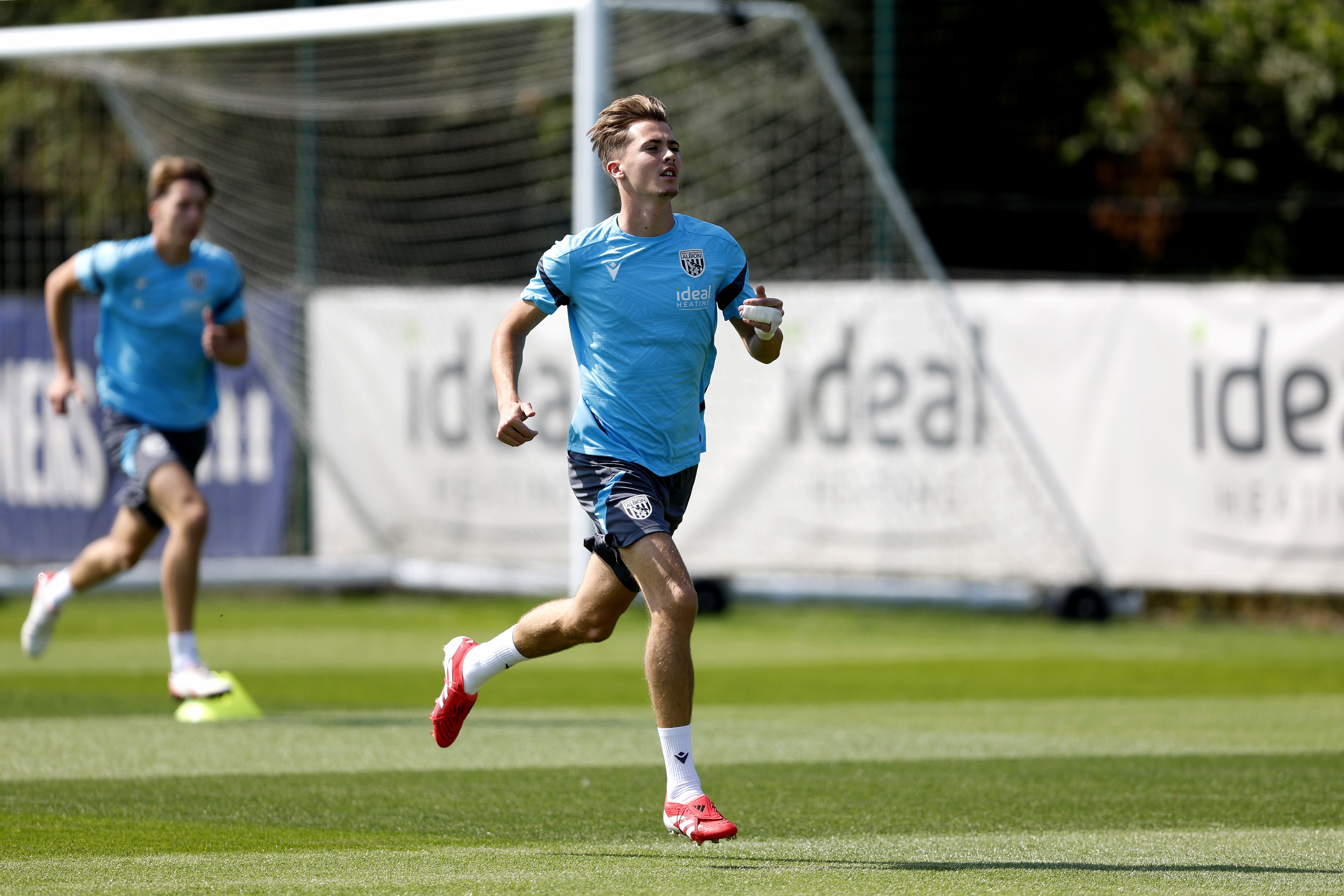 Albion players in training.