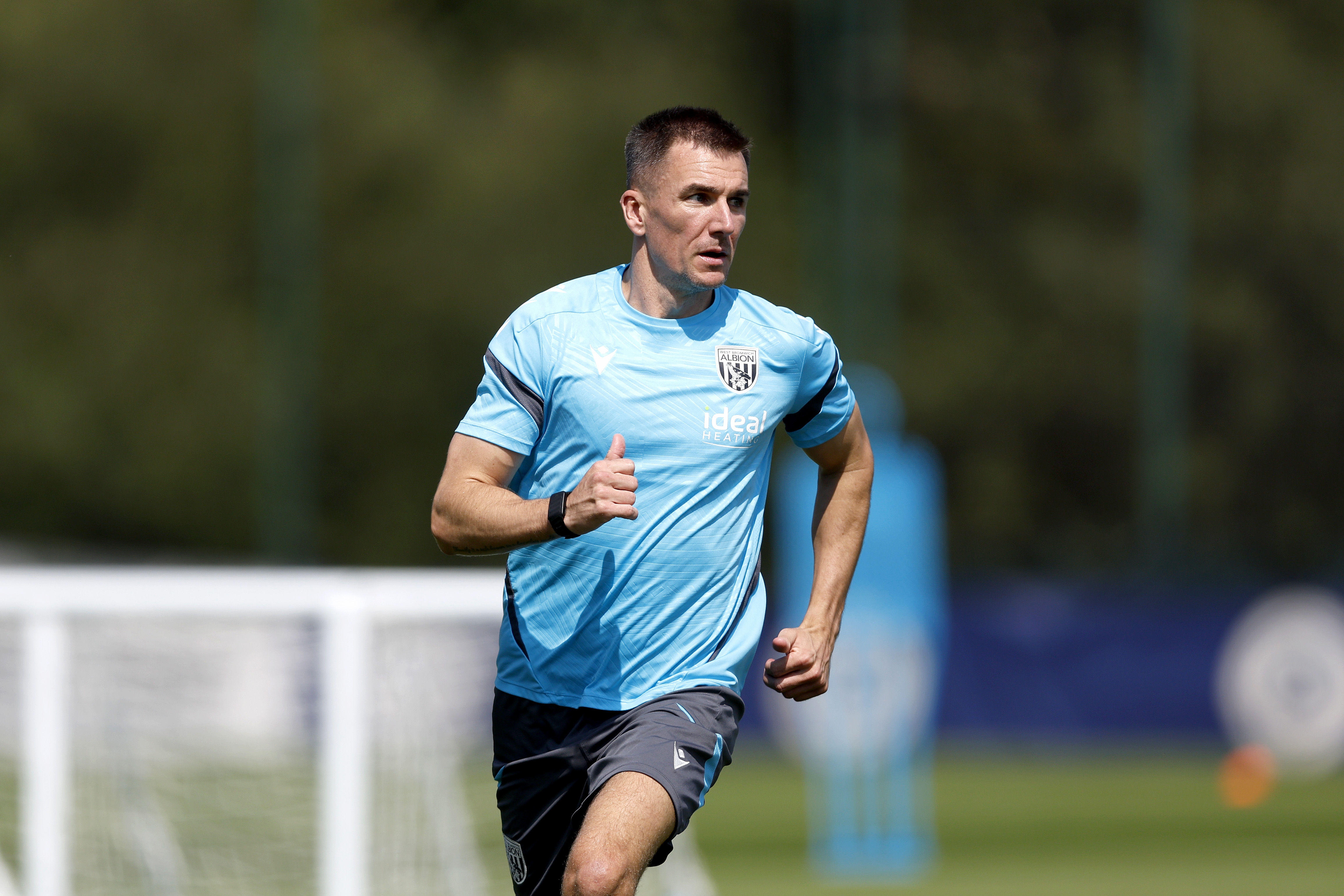 Albion players in training.