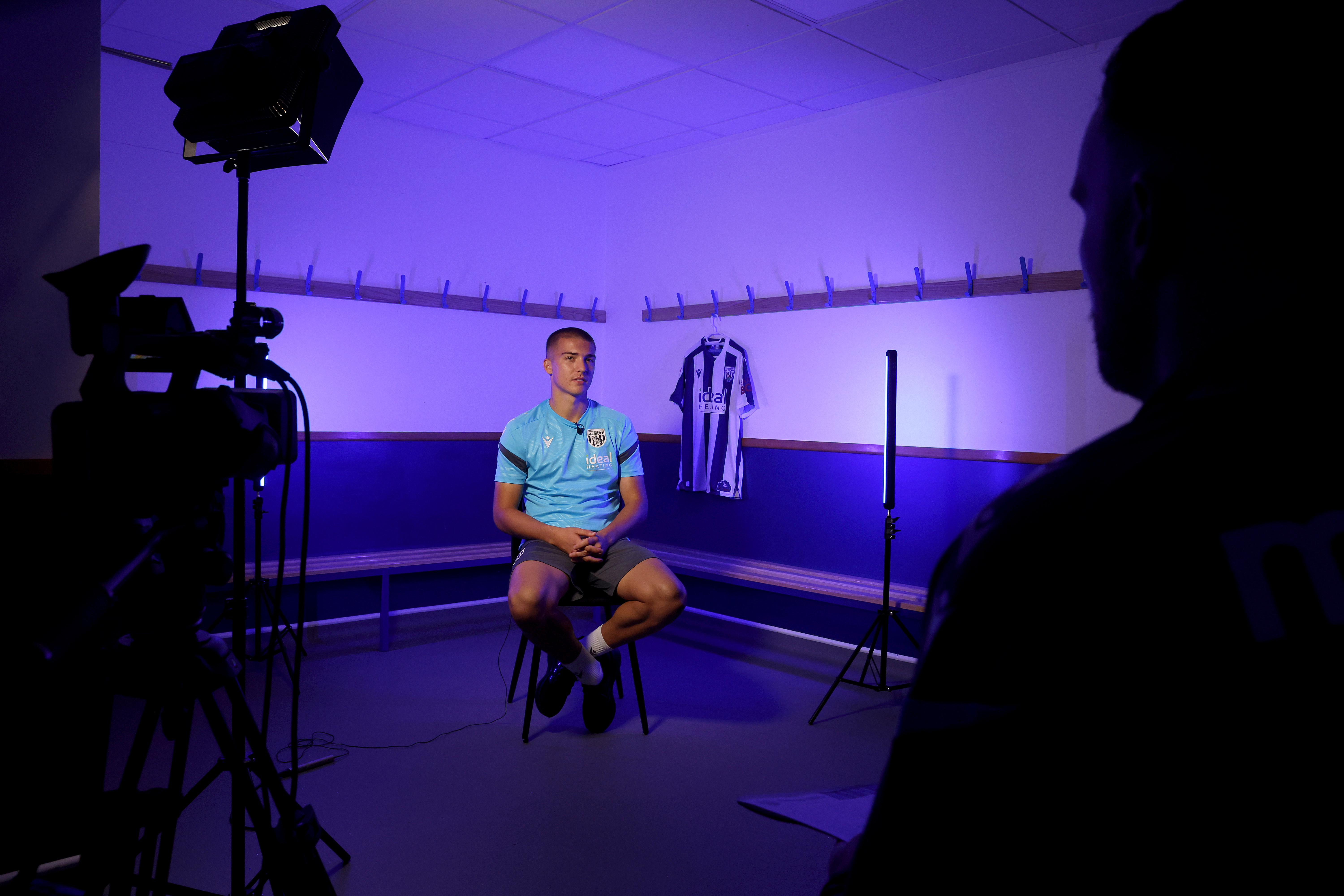 Alfie Gilchrist speaking to WBA TV