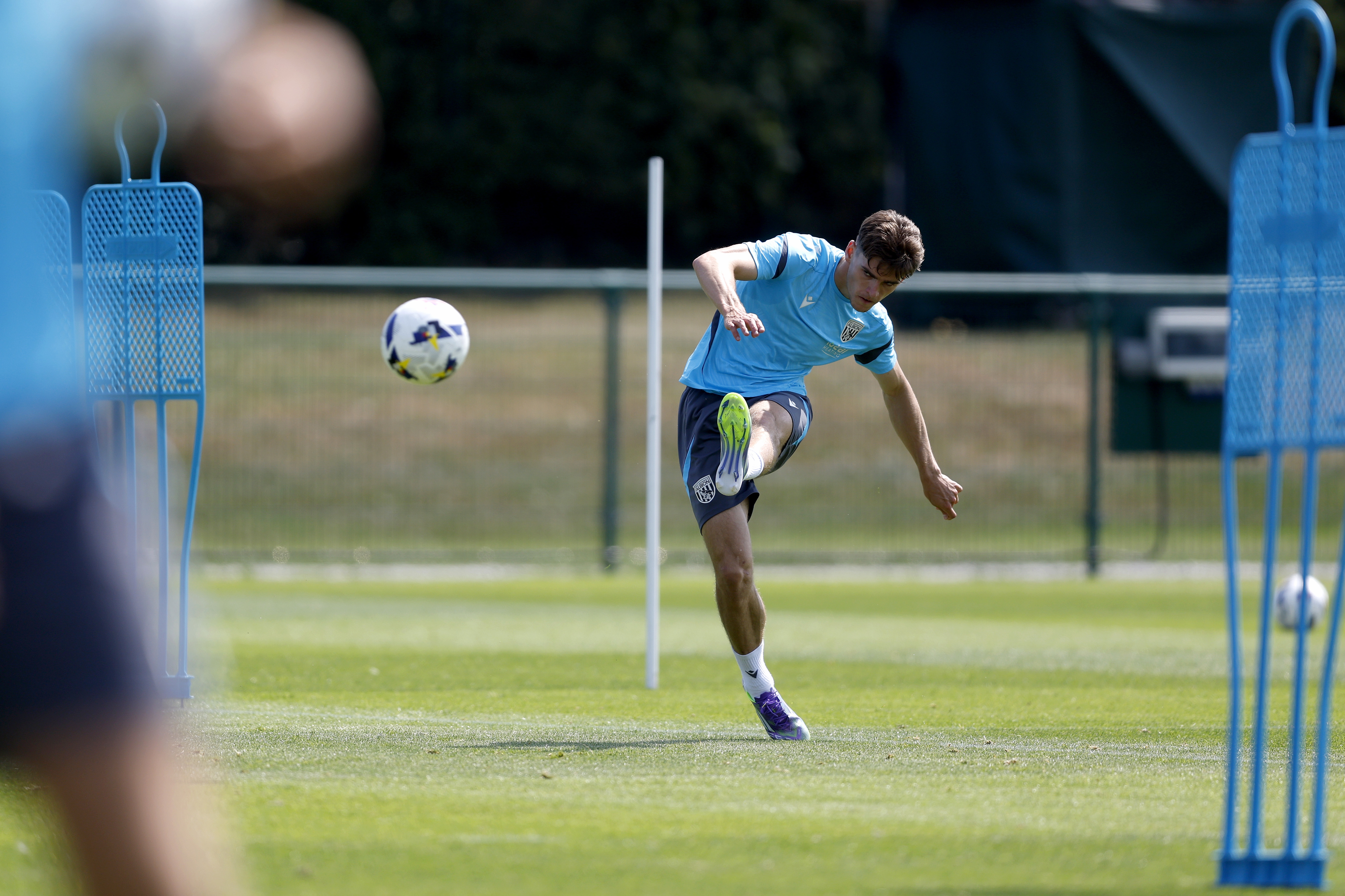 Albion players in training.