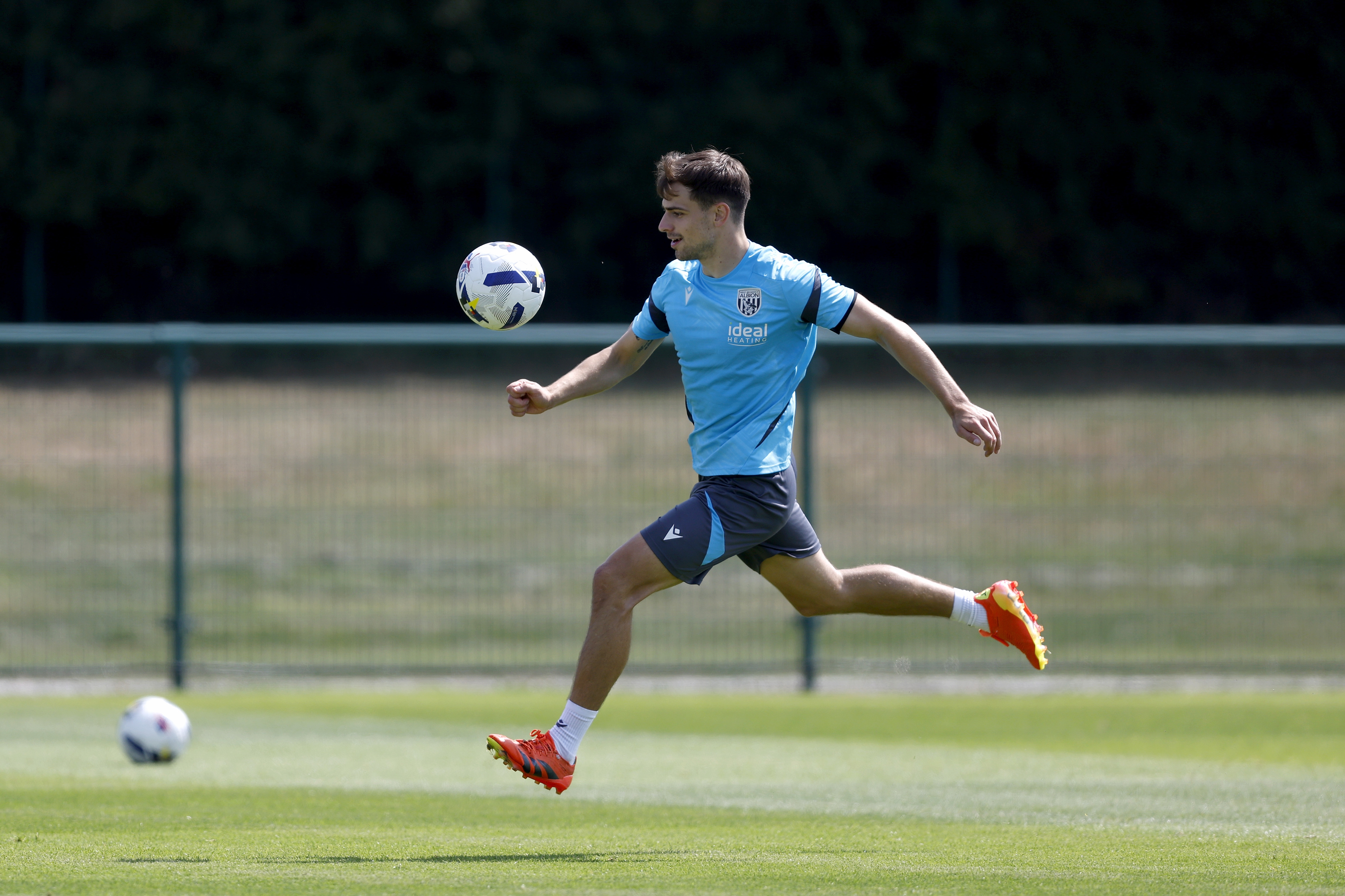 Albion players in training.