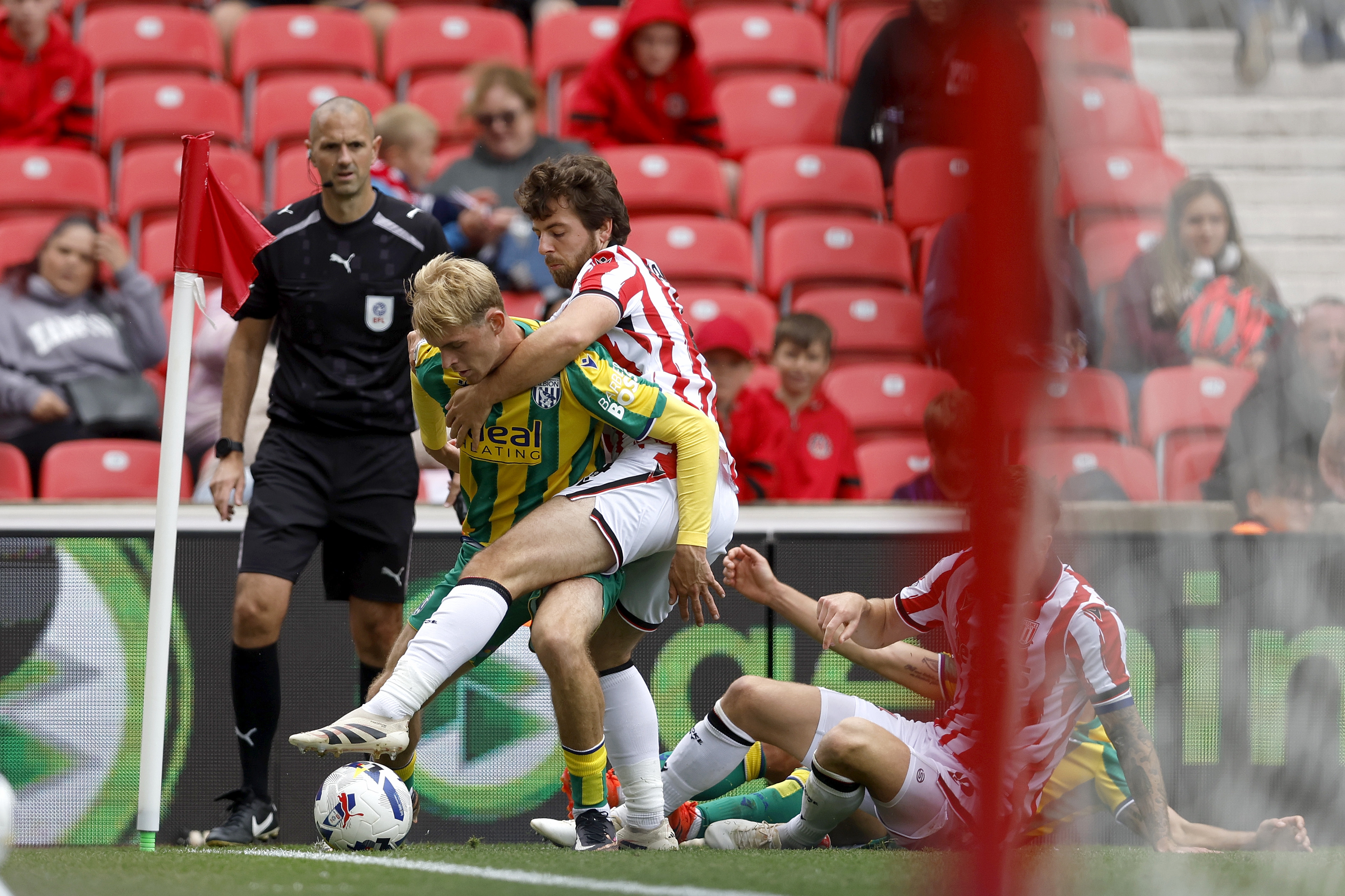 Toby Collyer in action against Stoke 