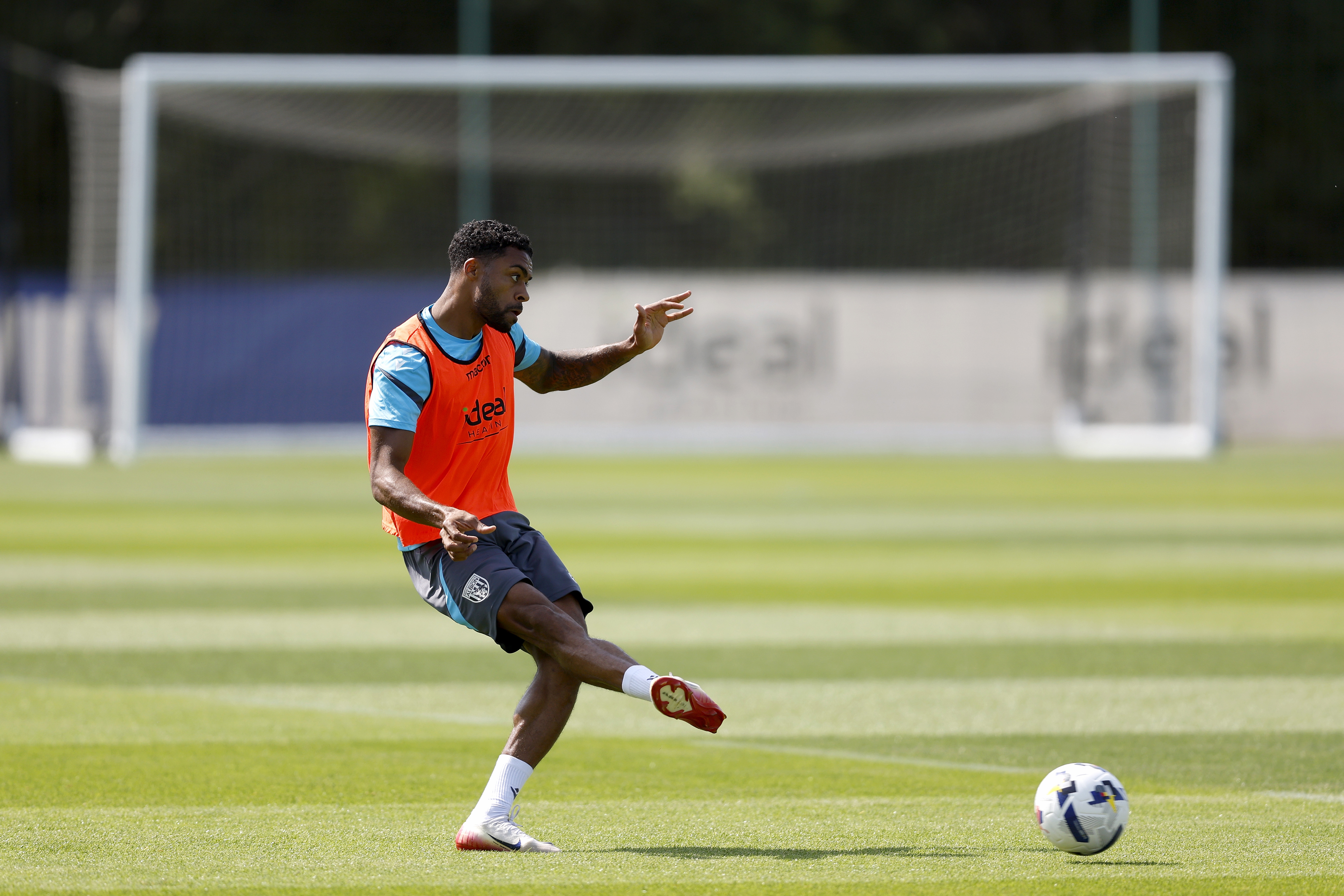 Albion players in training.
