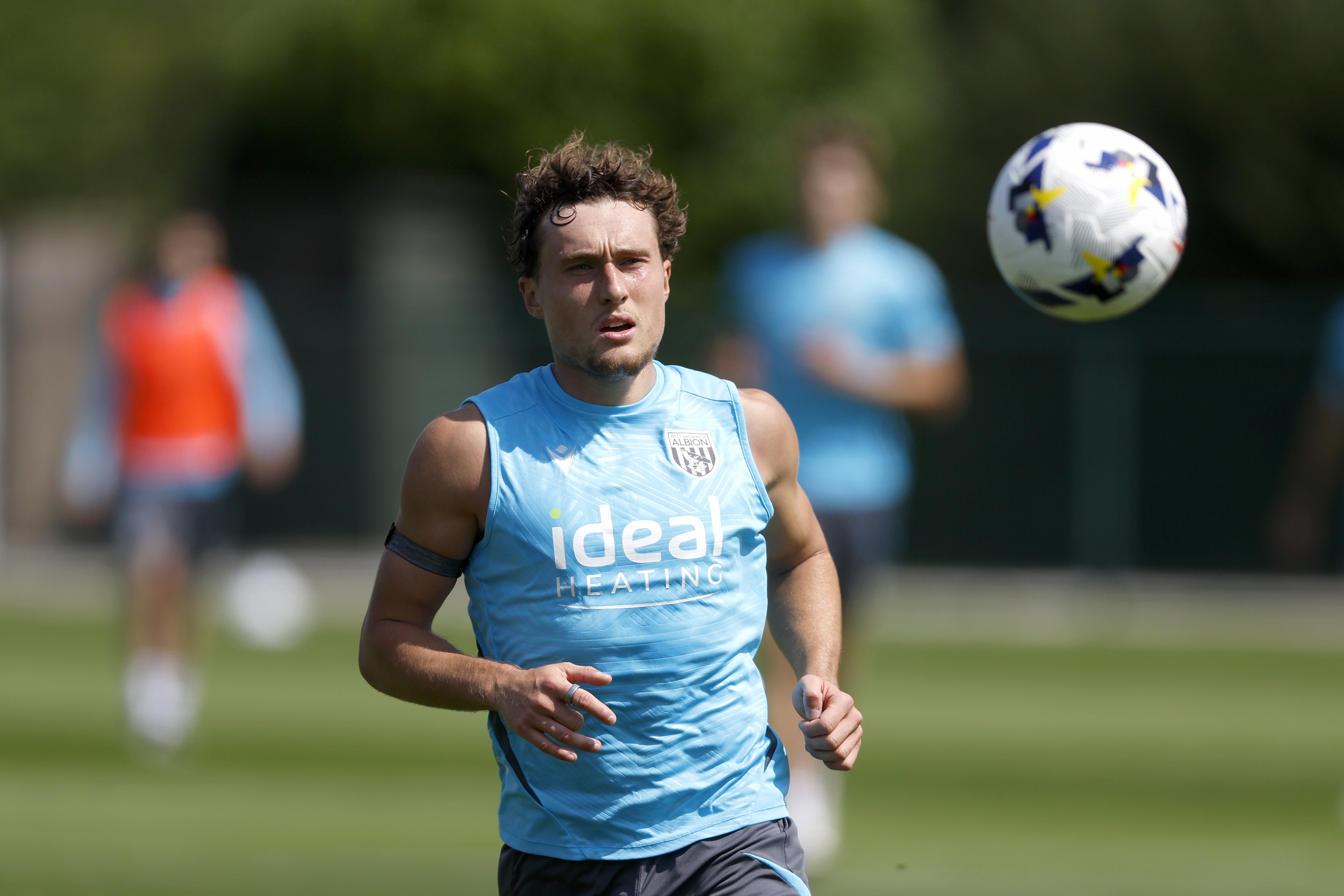 Albion players in training.