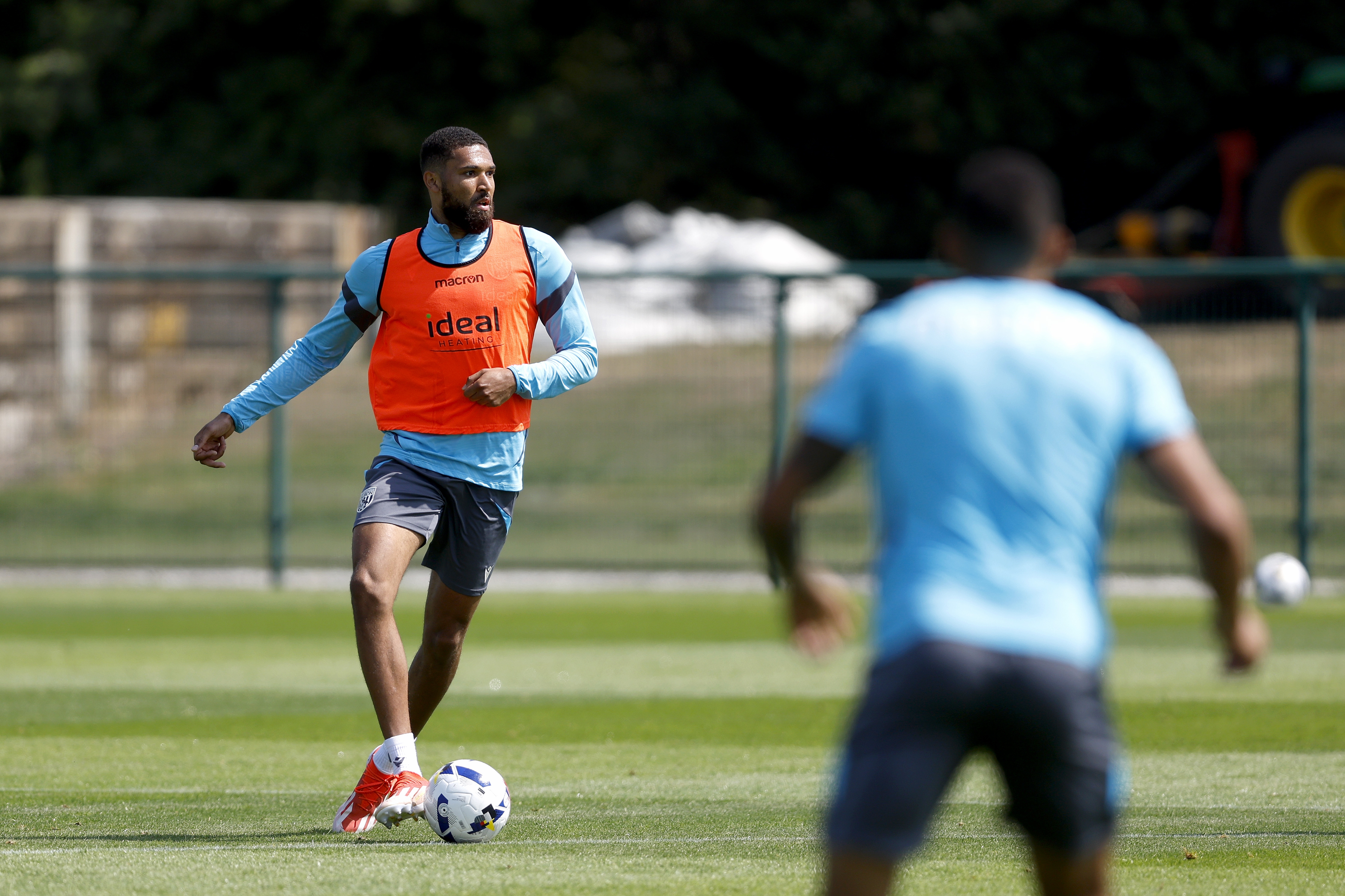 Albion players in training.