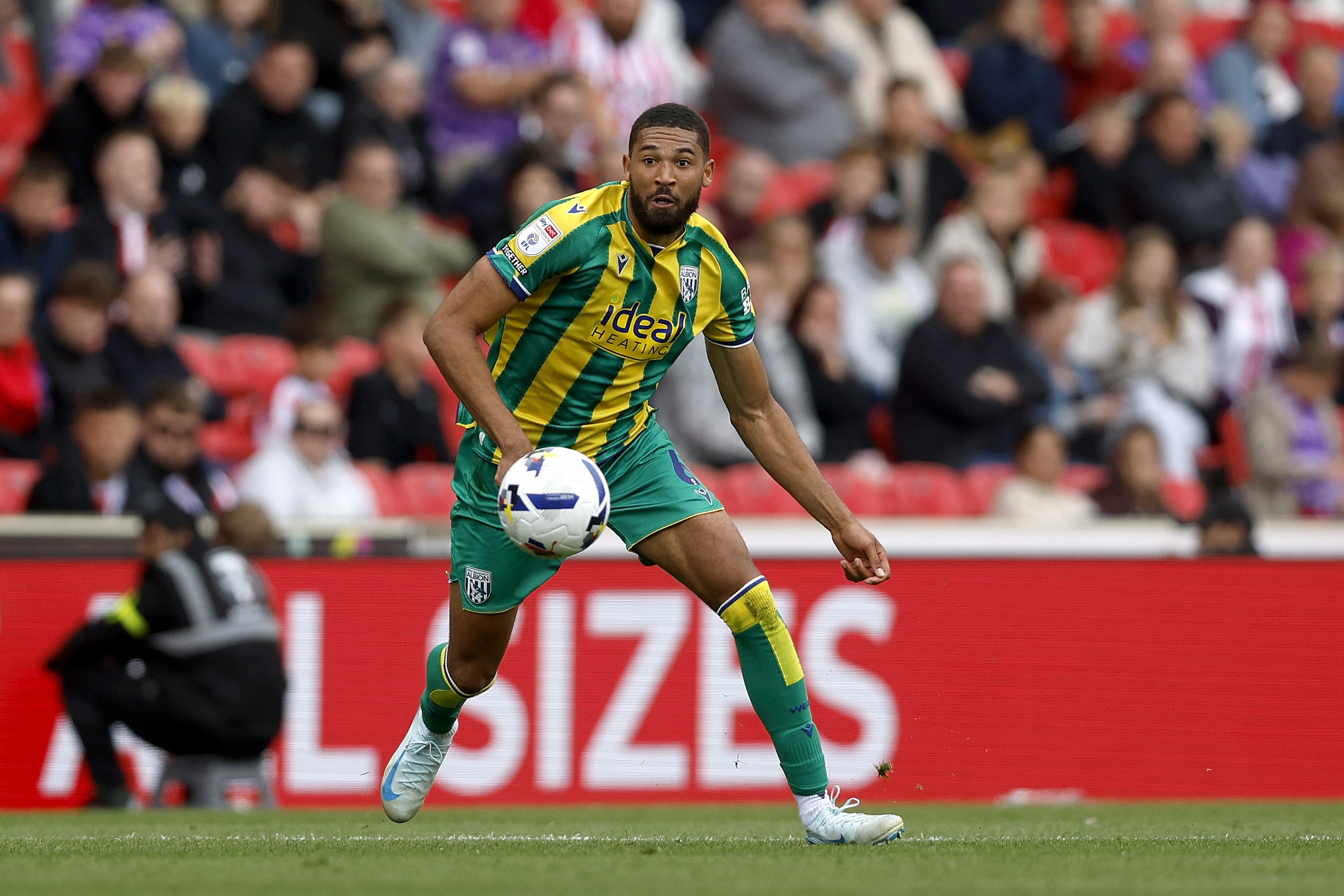 George Campbell in action against Stoke 