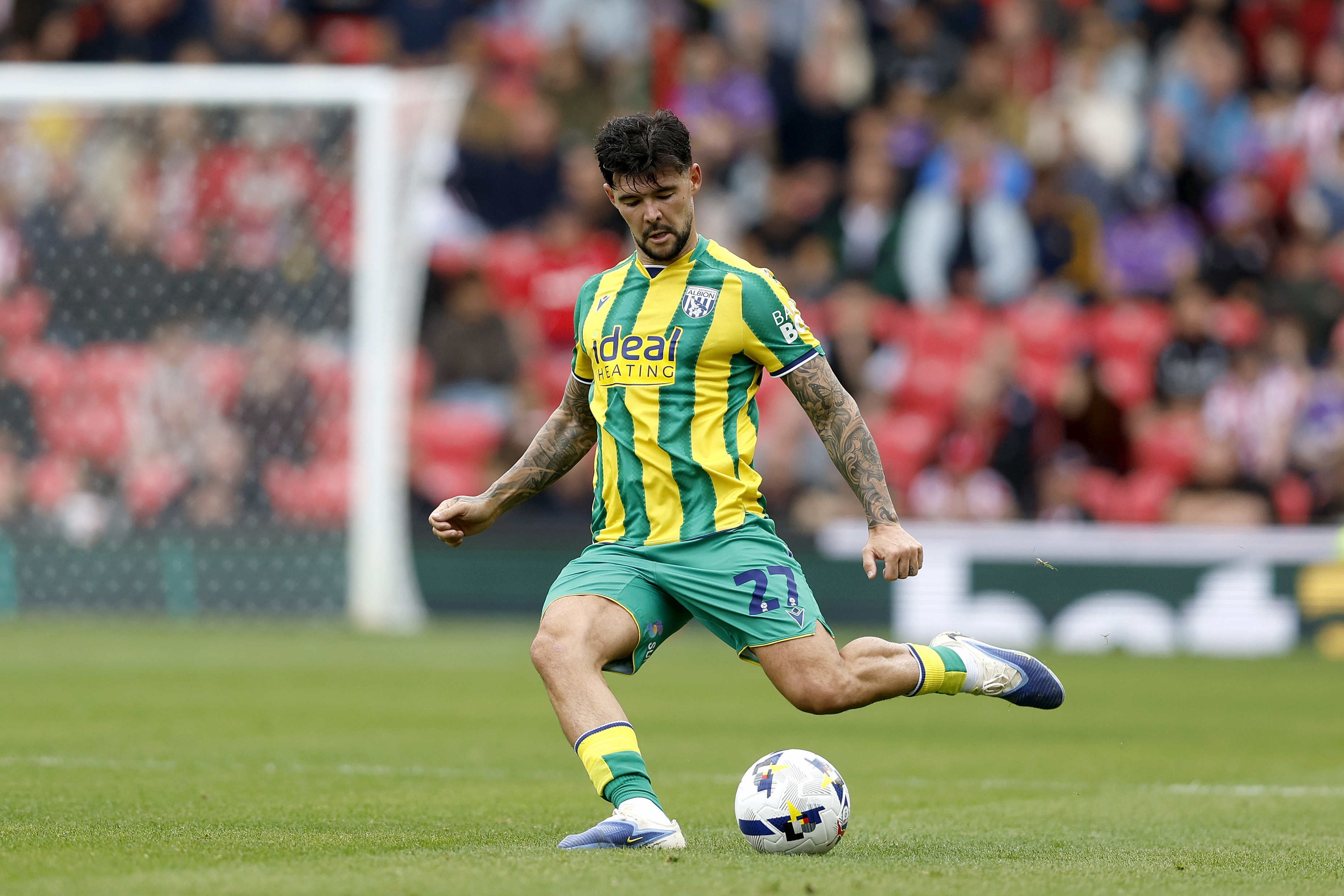 Alex Mowatt in action against Stoke 
