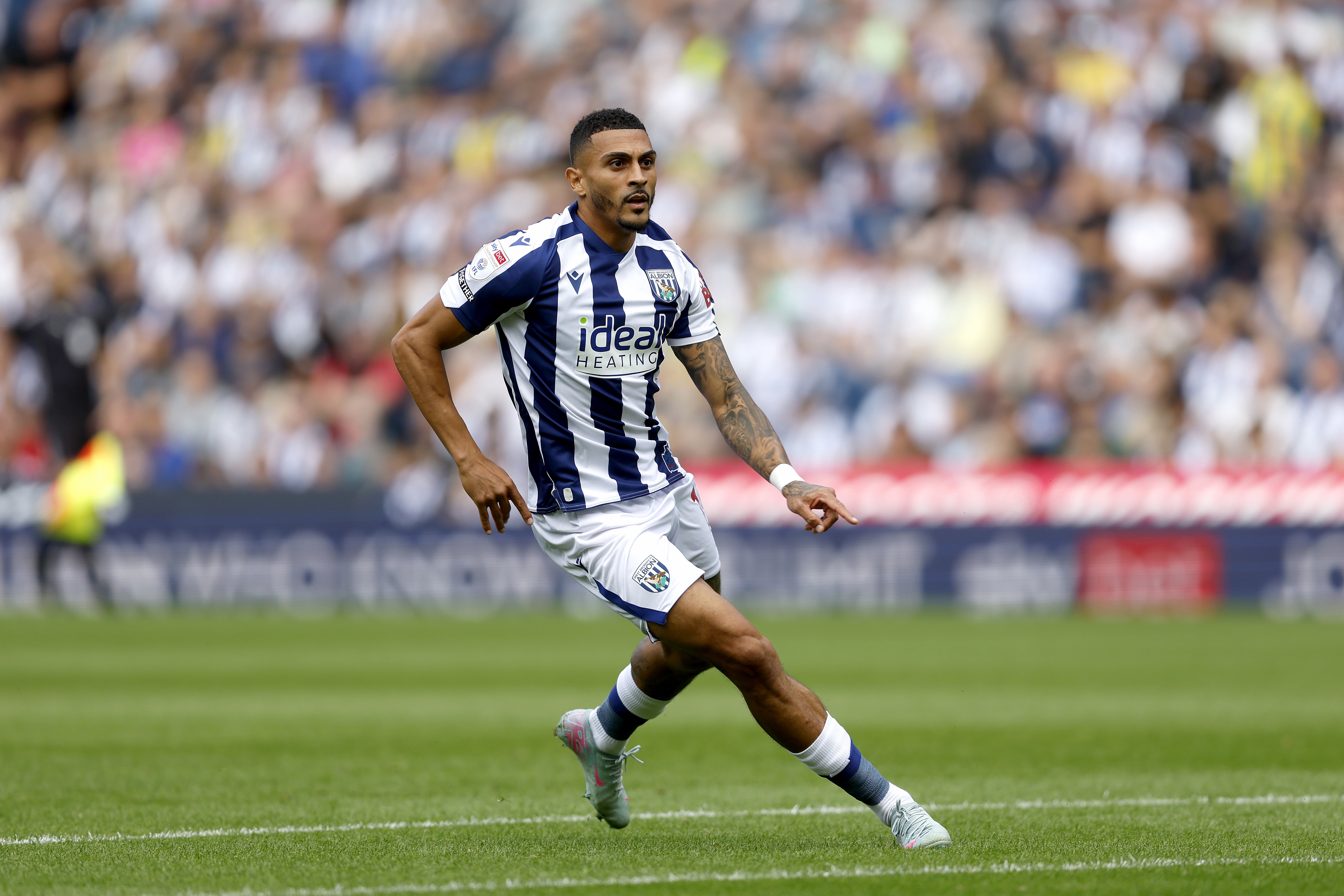 Karlan Grant in action against Blackburn