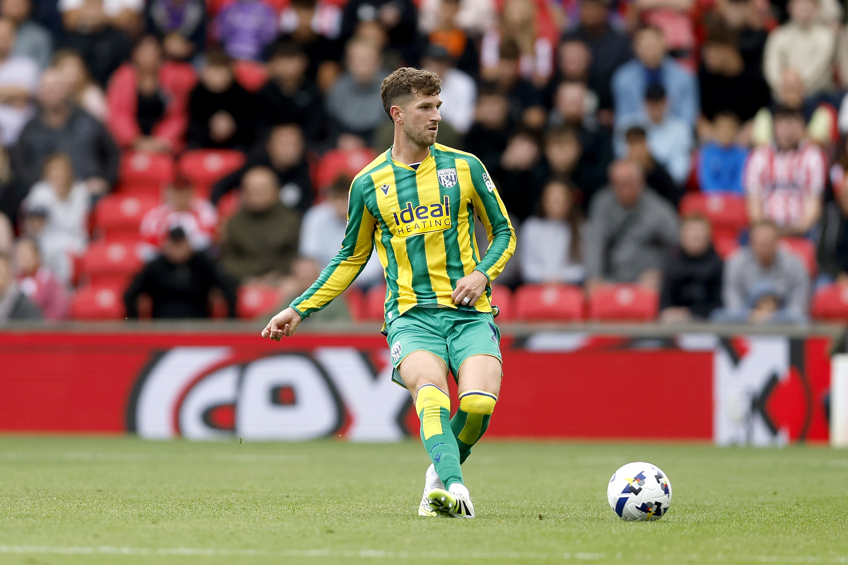 Chris Mepham in action against Stoke 