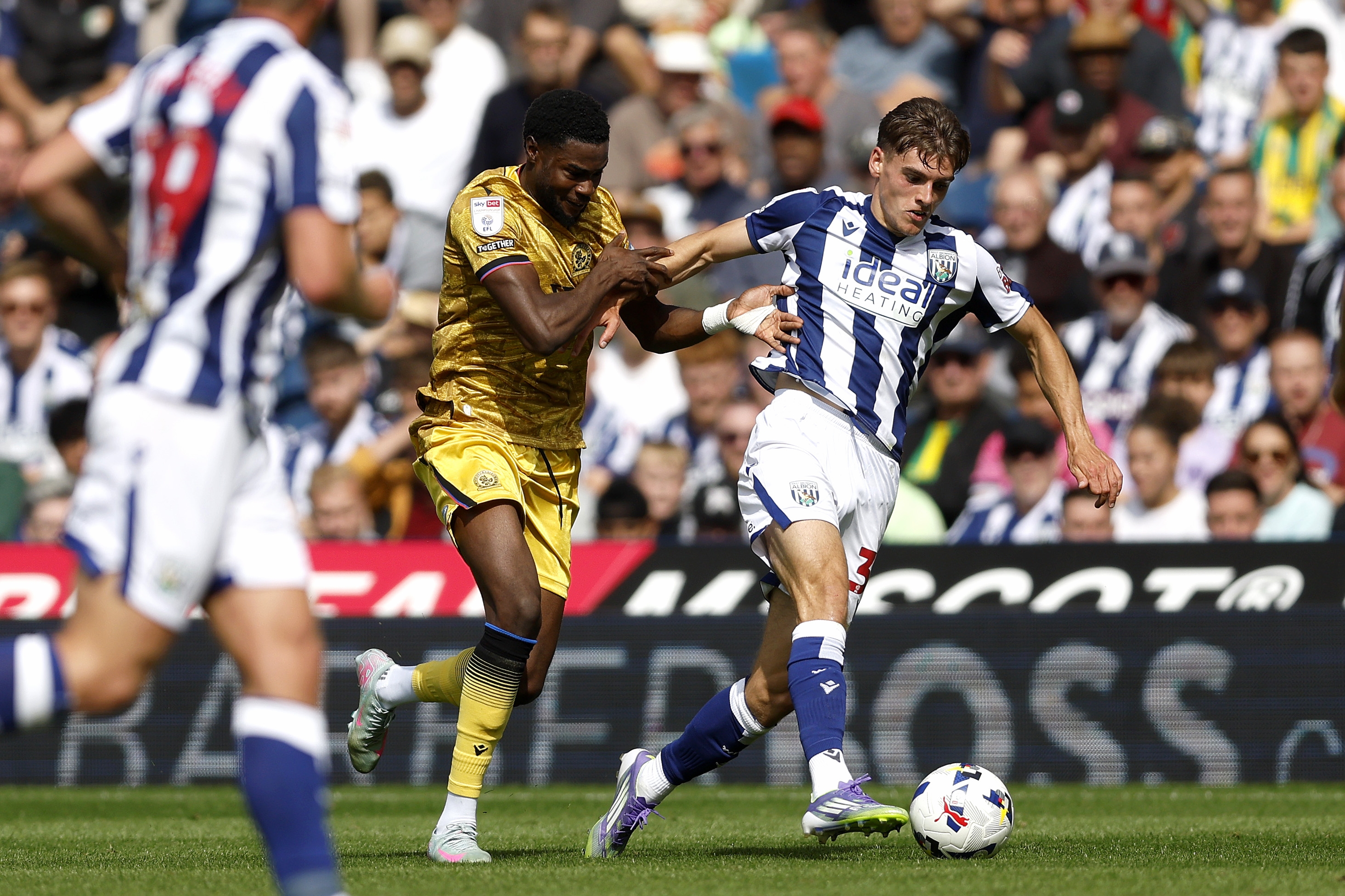 Tom Fellows in action against Blackburn 