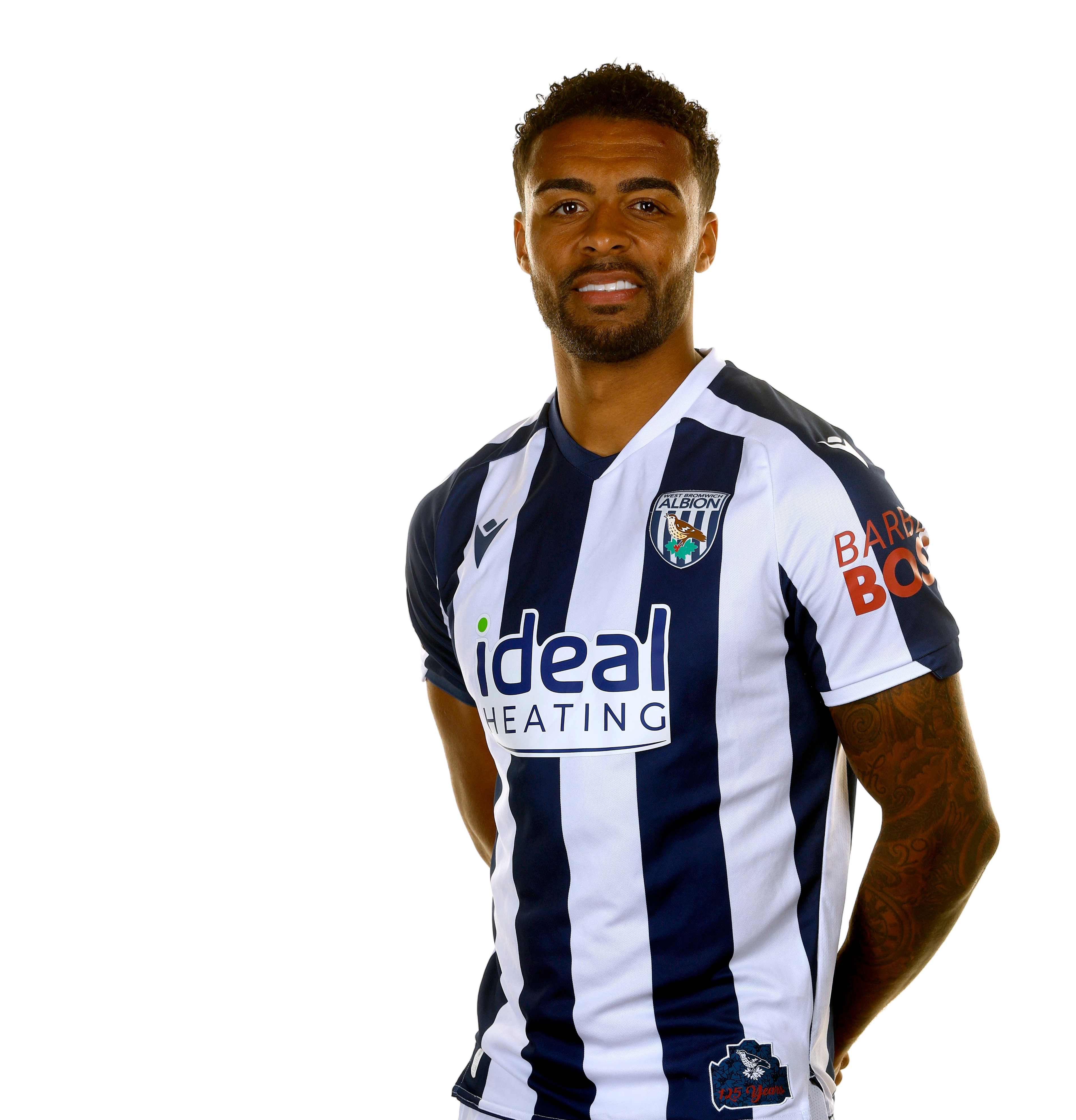 A photo of Albion defender Darnell Furlong in the 2025/26 home kit