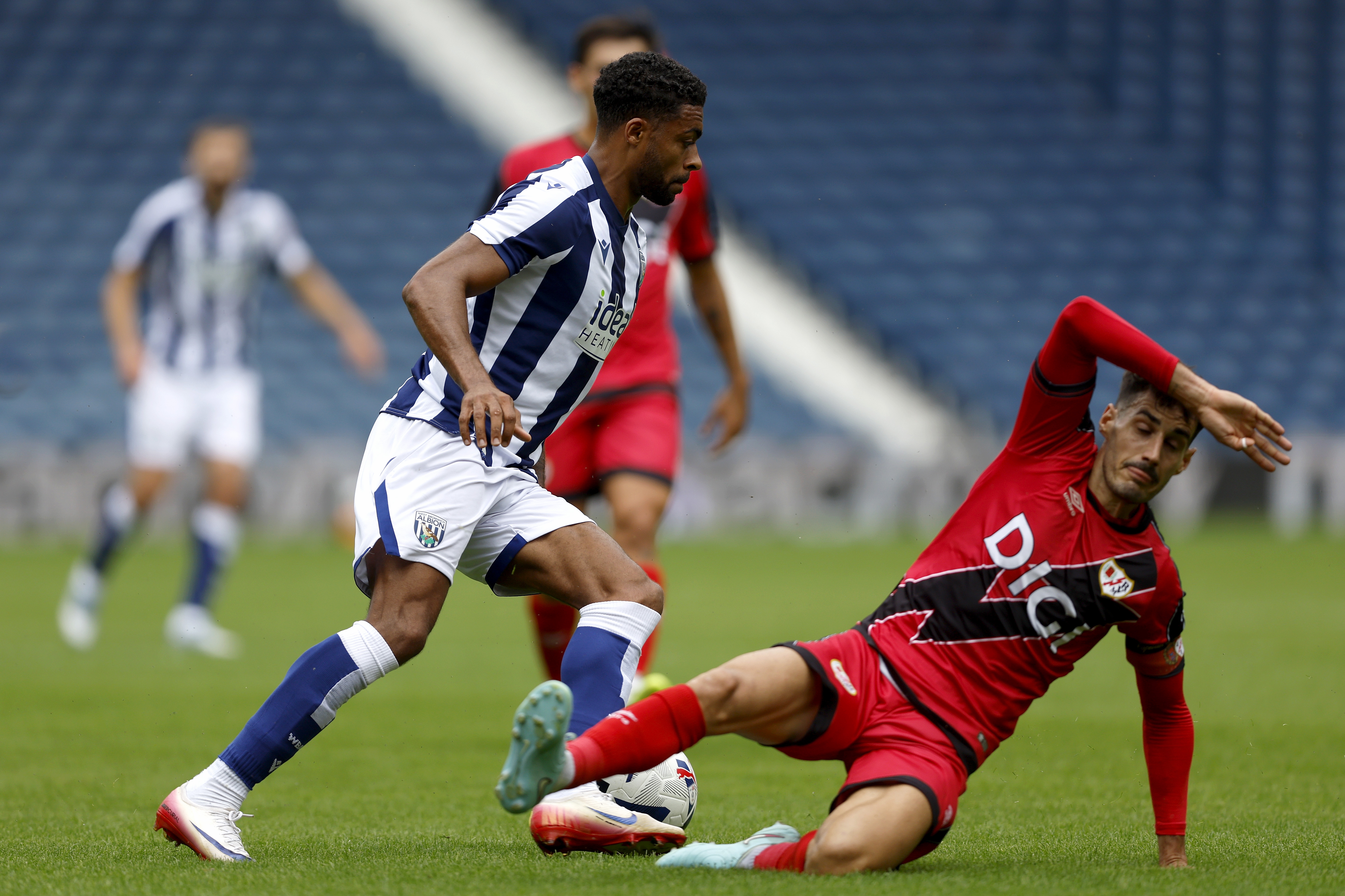 Darnell Furlong in action against Rayo Vallecano at The Hawthorns