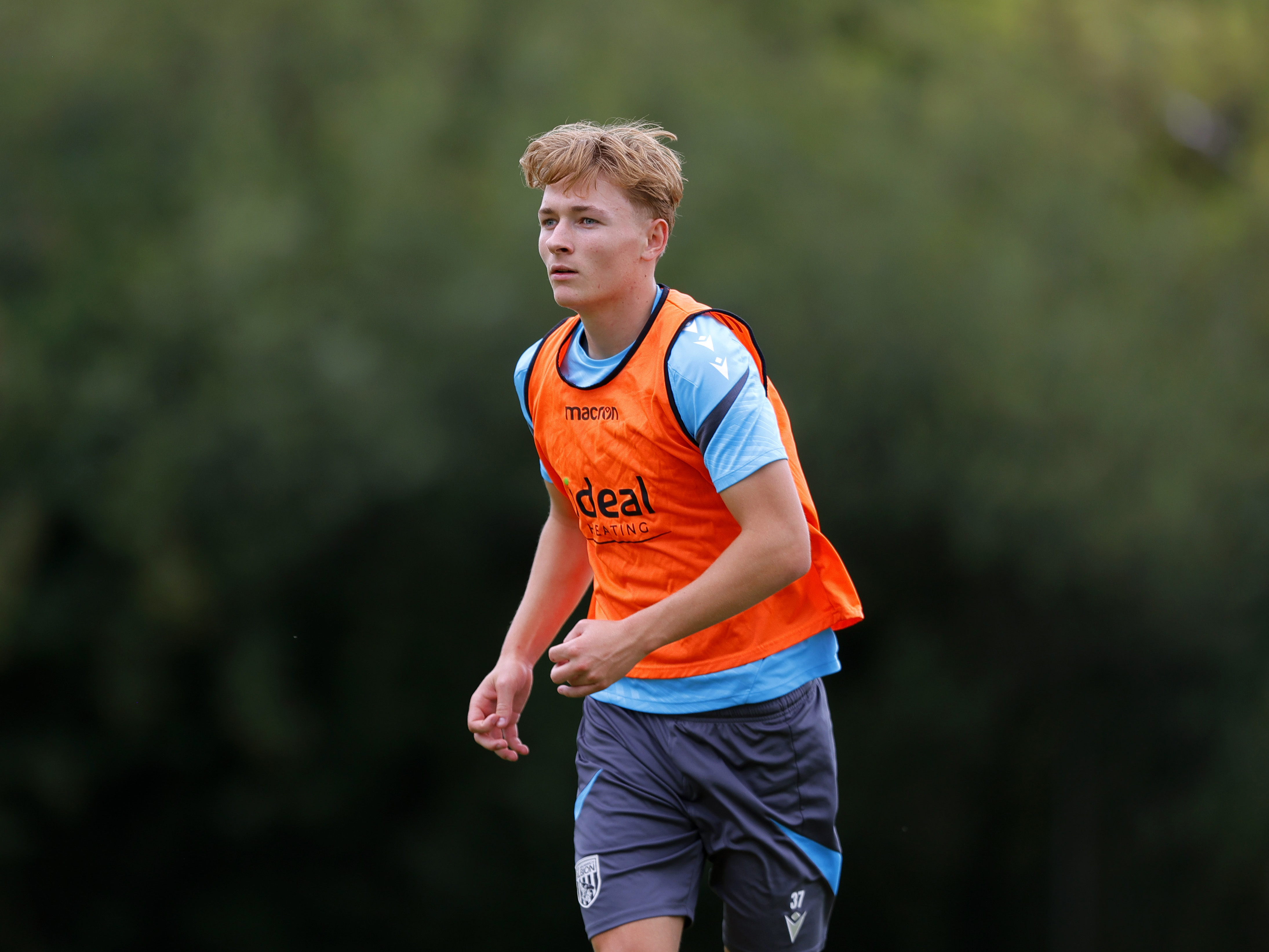 A photo of Albion youngster Ollie Bostock in training