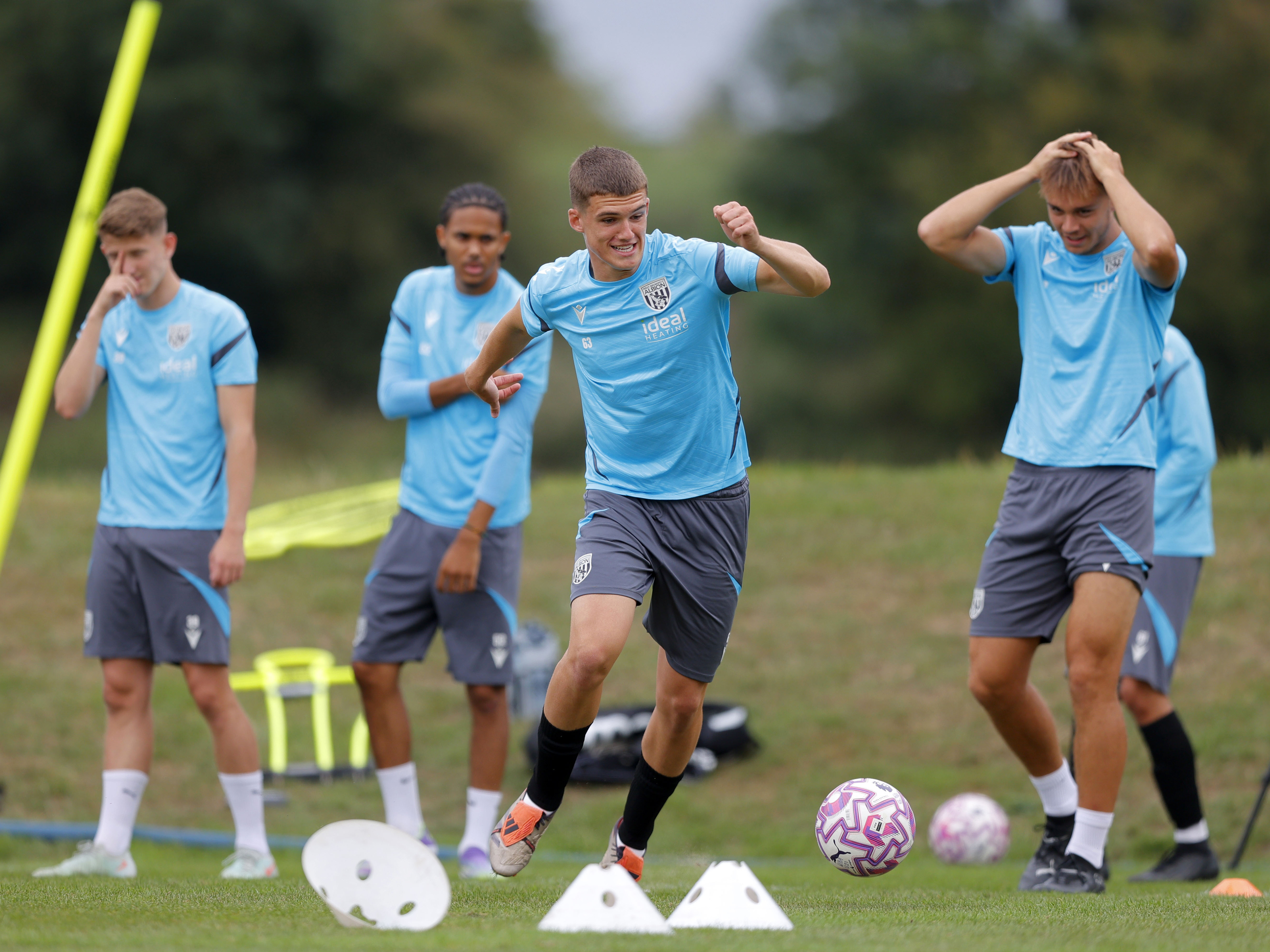 A photo of Albion youngster Matt Crowther in training