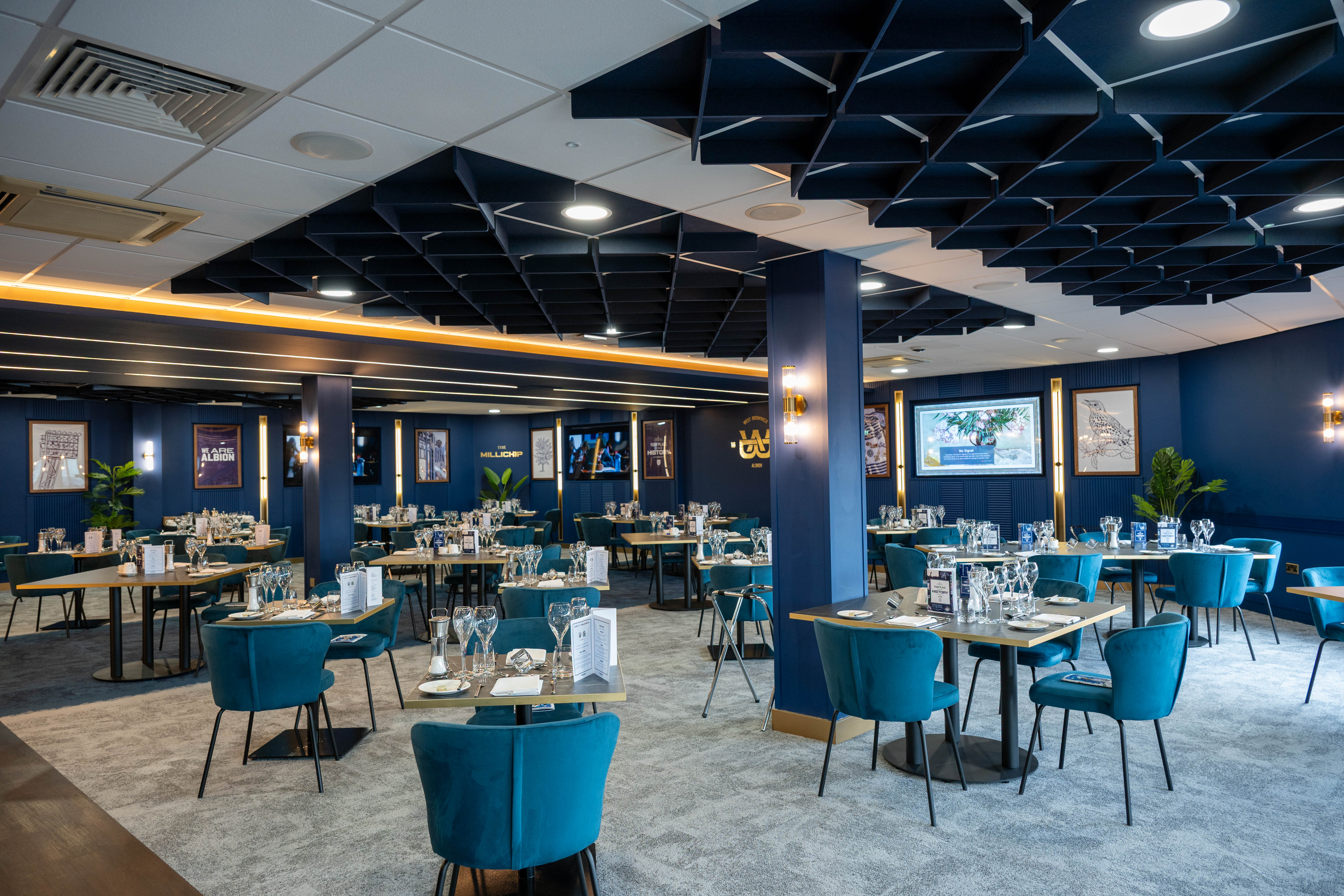 An image of Albion's newly refurbished Millichip Suite