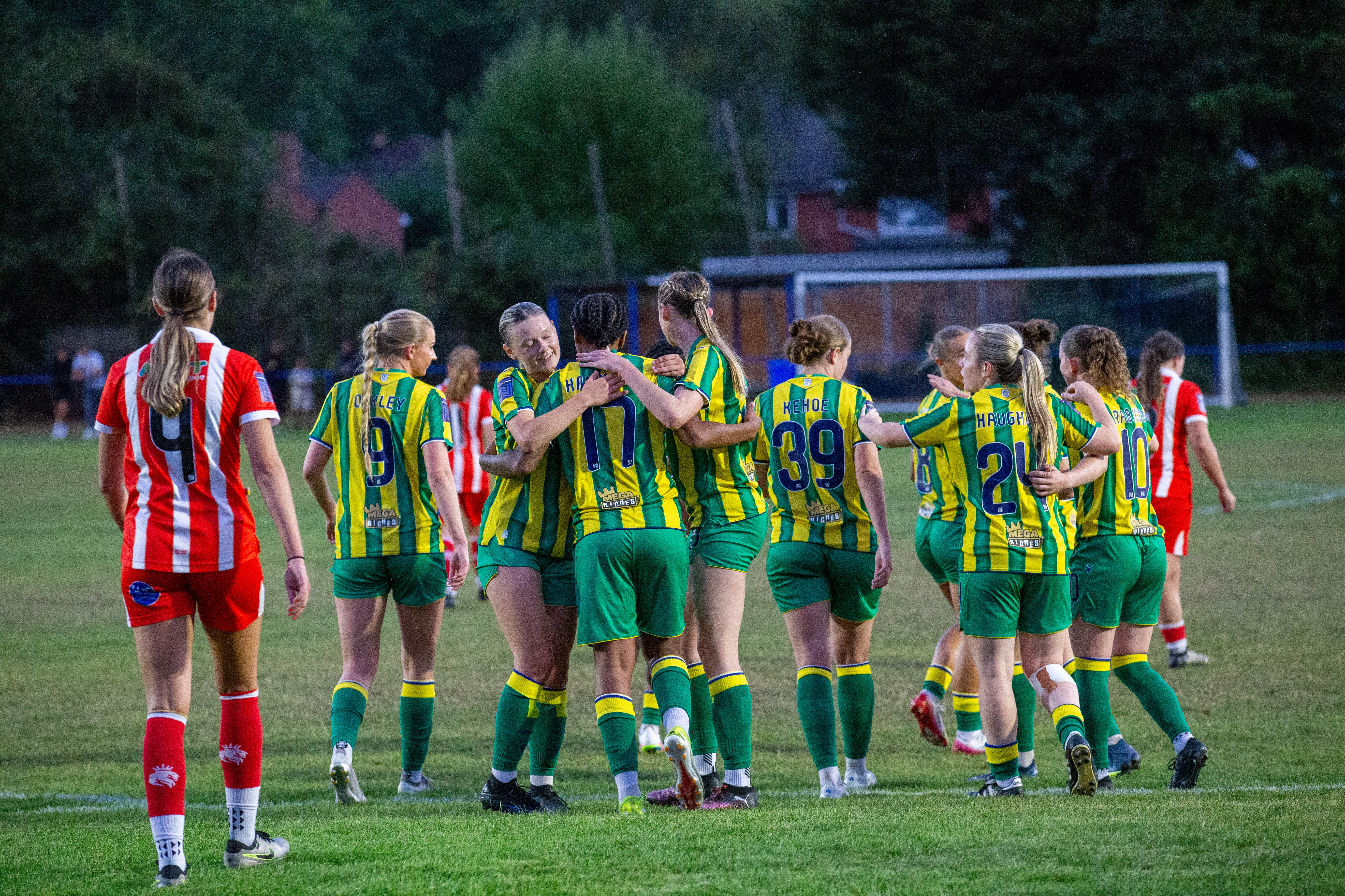 Albion Women celebrate.