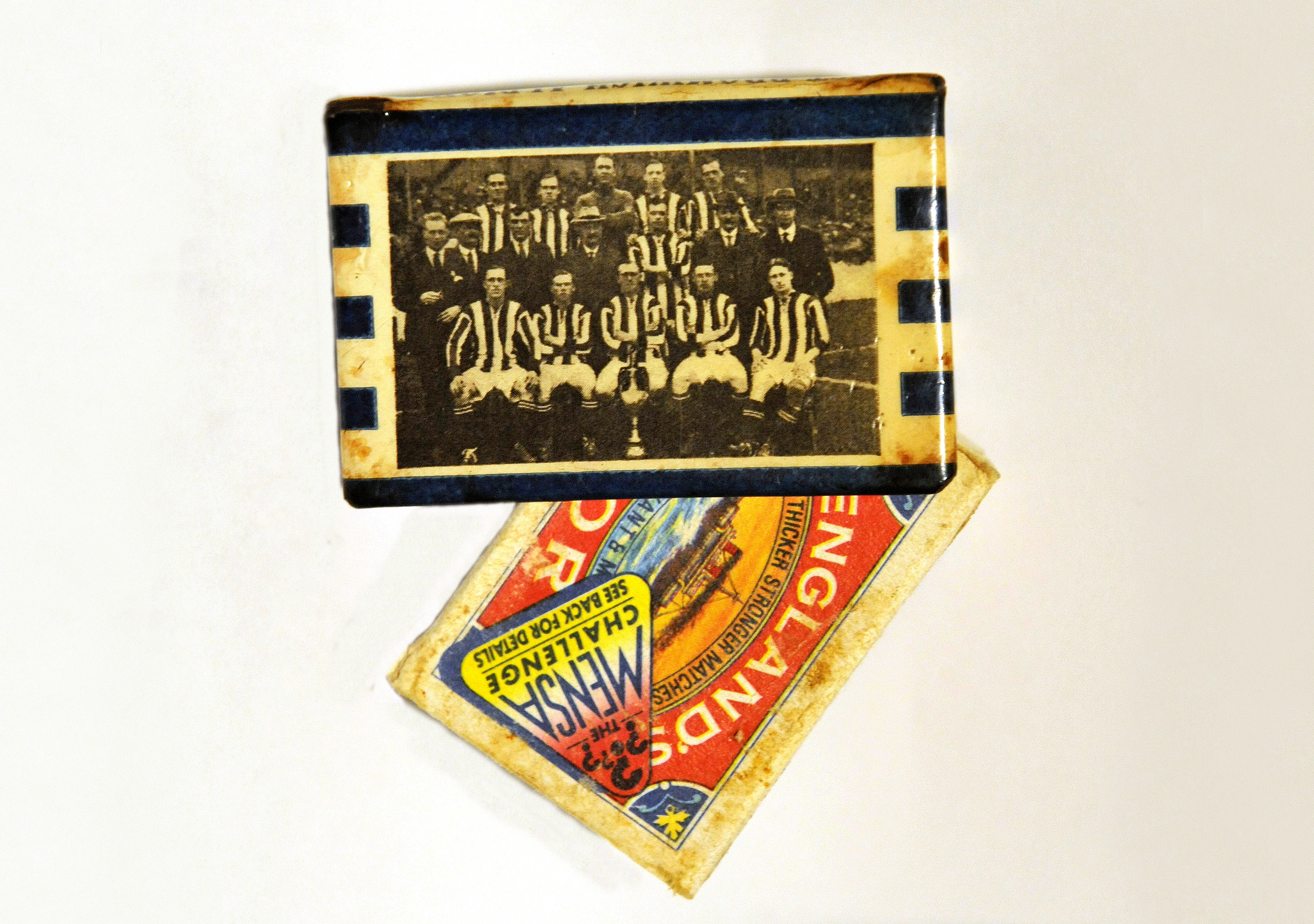 Both Covers of Commemorative Matchbox - Albion’s anointment as the Champions of England in 1920