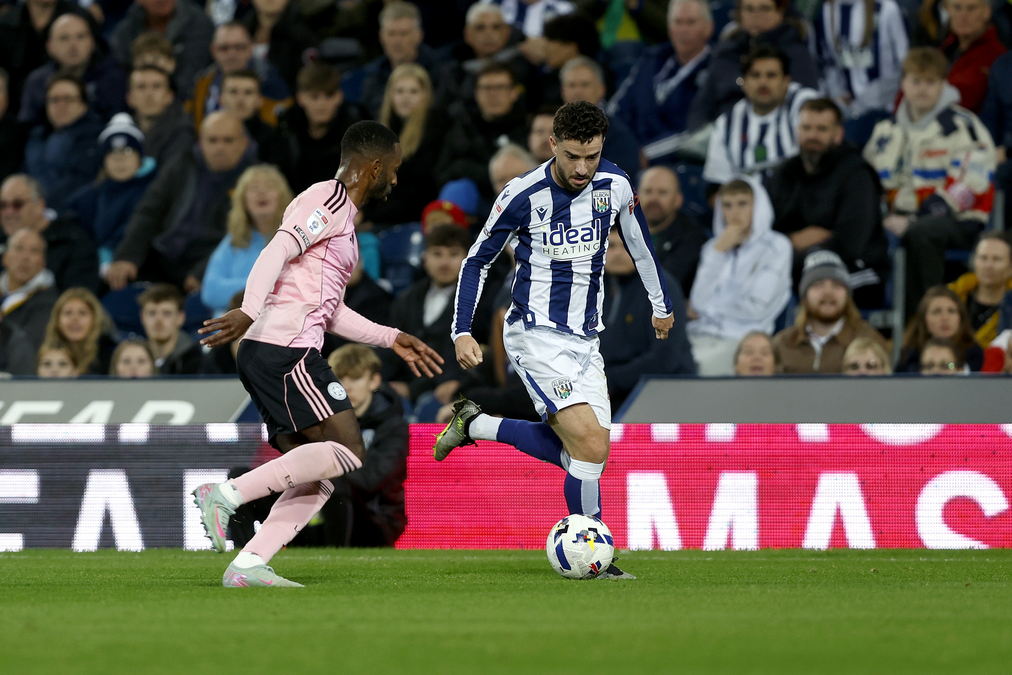 Mikey Johnston in action against Leicester 