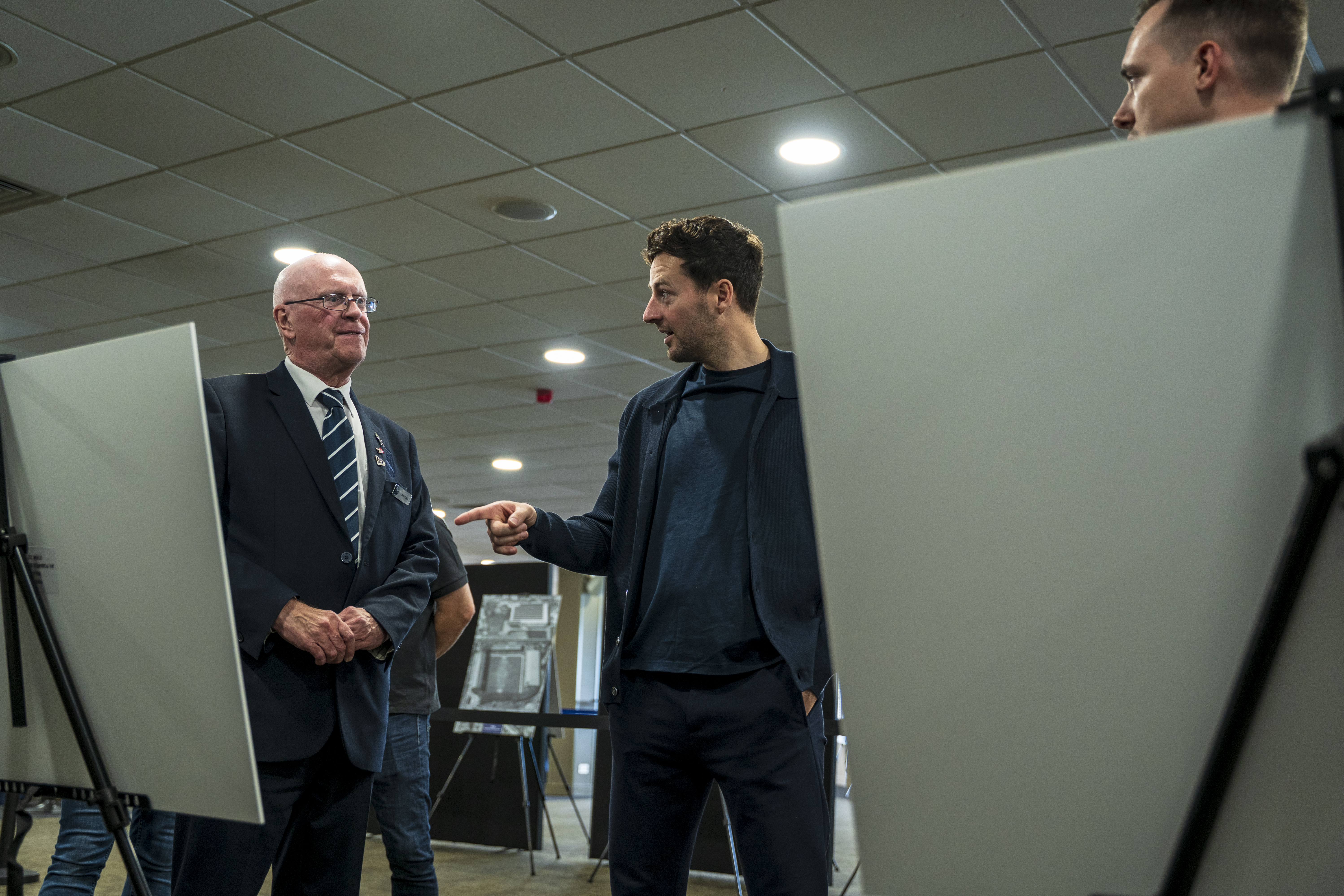 Ryan Mason walking through the East Stand looking at all the memorabilia and a specially curated gallery of 125 iconic Hawthorns images