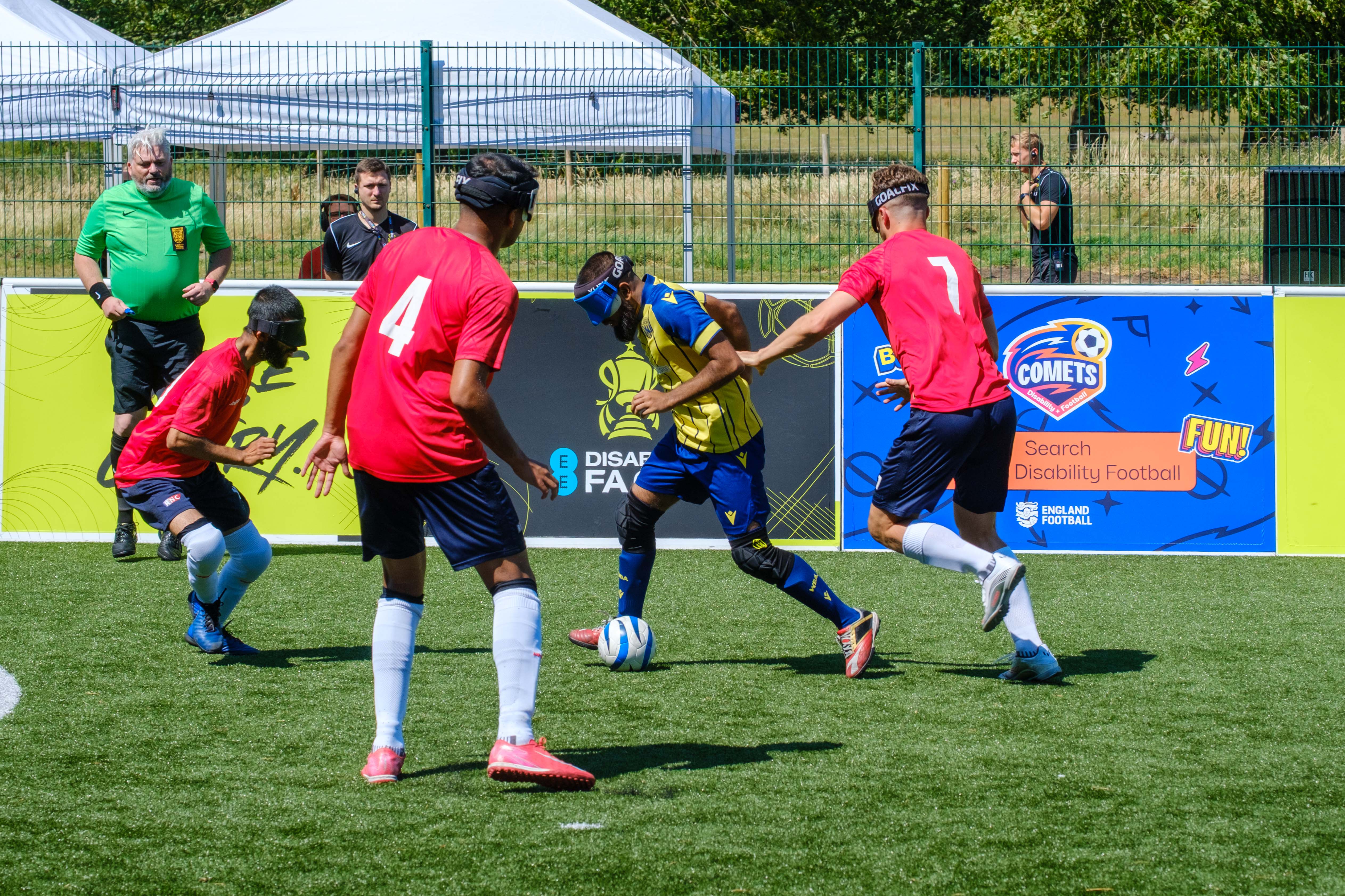Eesa Amjid taking on a player from RNC.