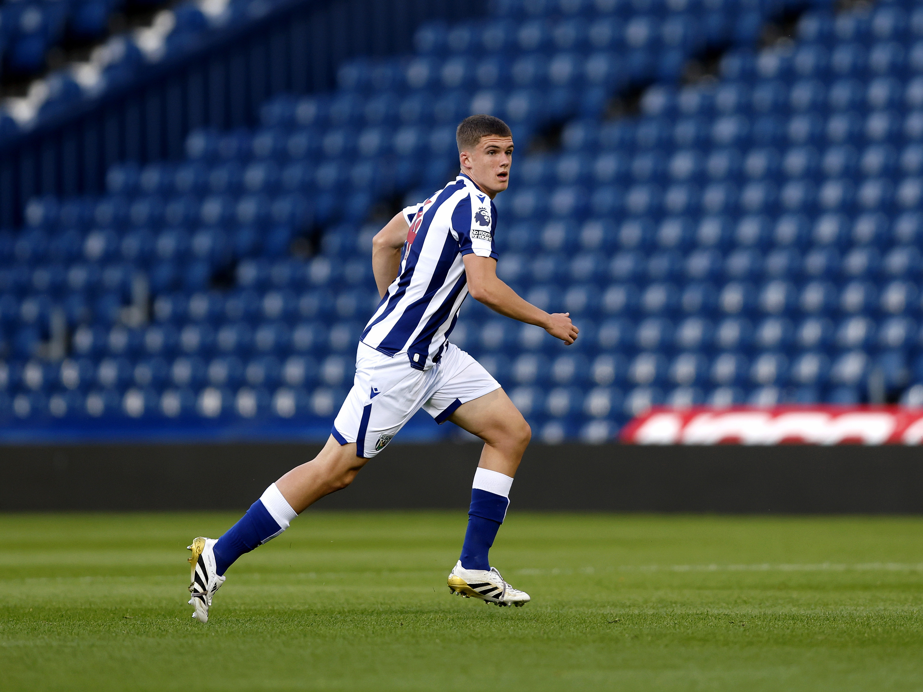 A photo of U21 midfielder Matt Crowther at The Hawthorns