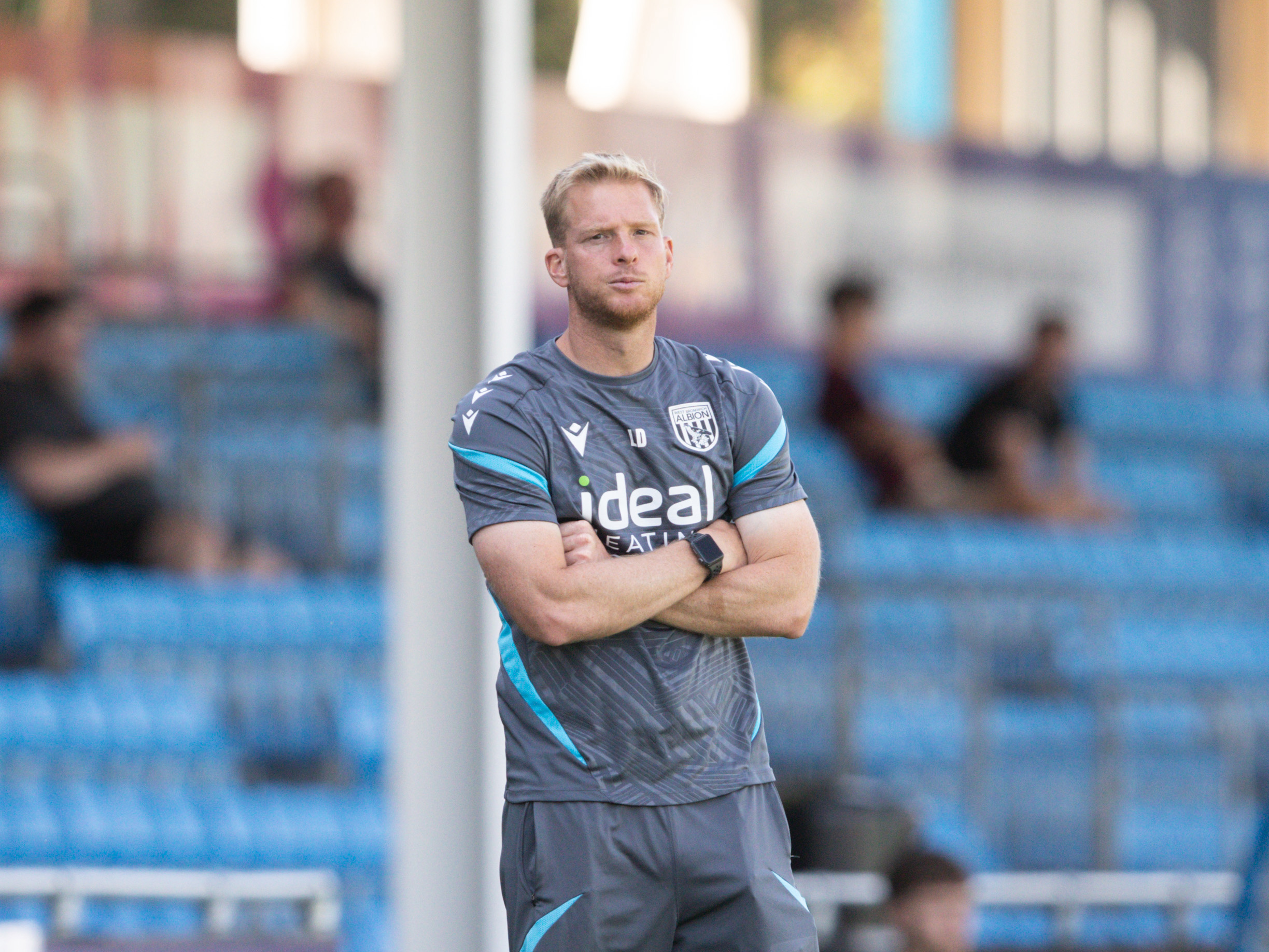 A photo of Albion U21 boss Leigh Downing