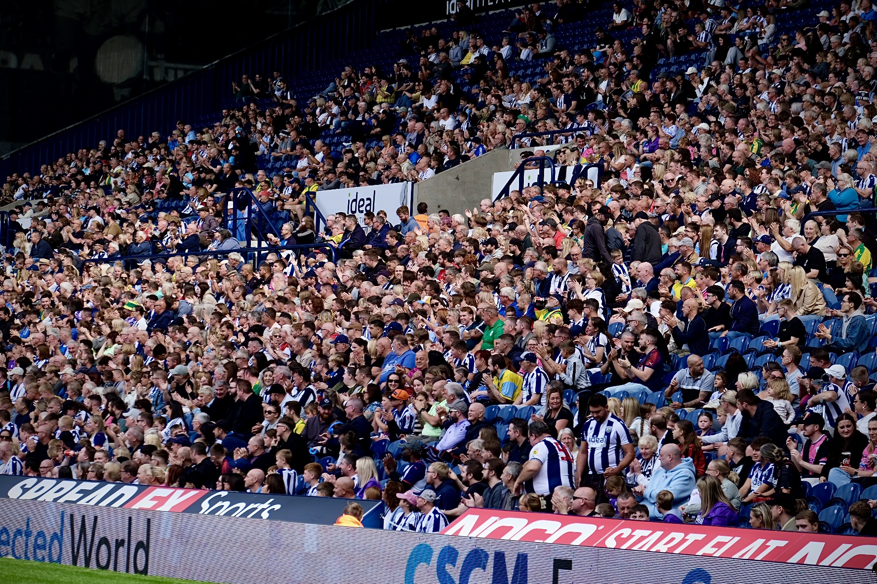 Supporters at The Hawthorns.