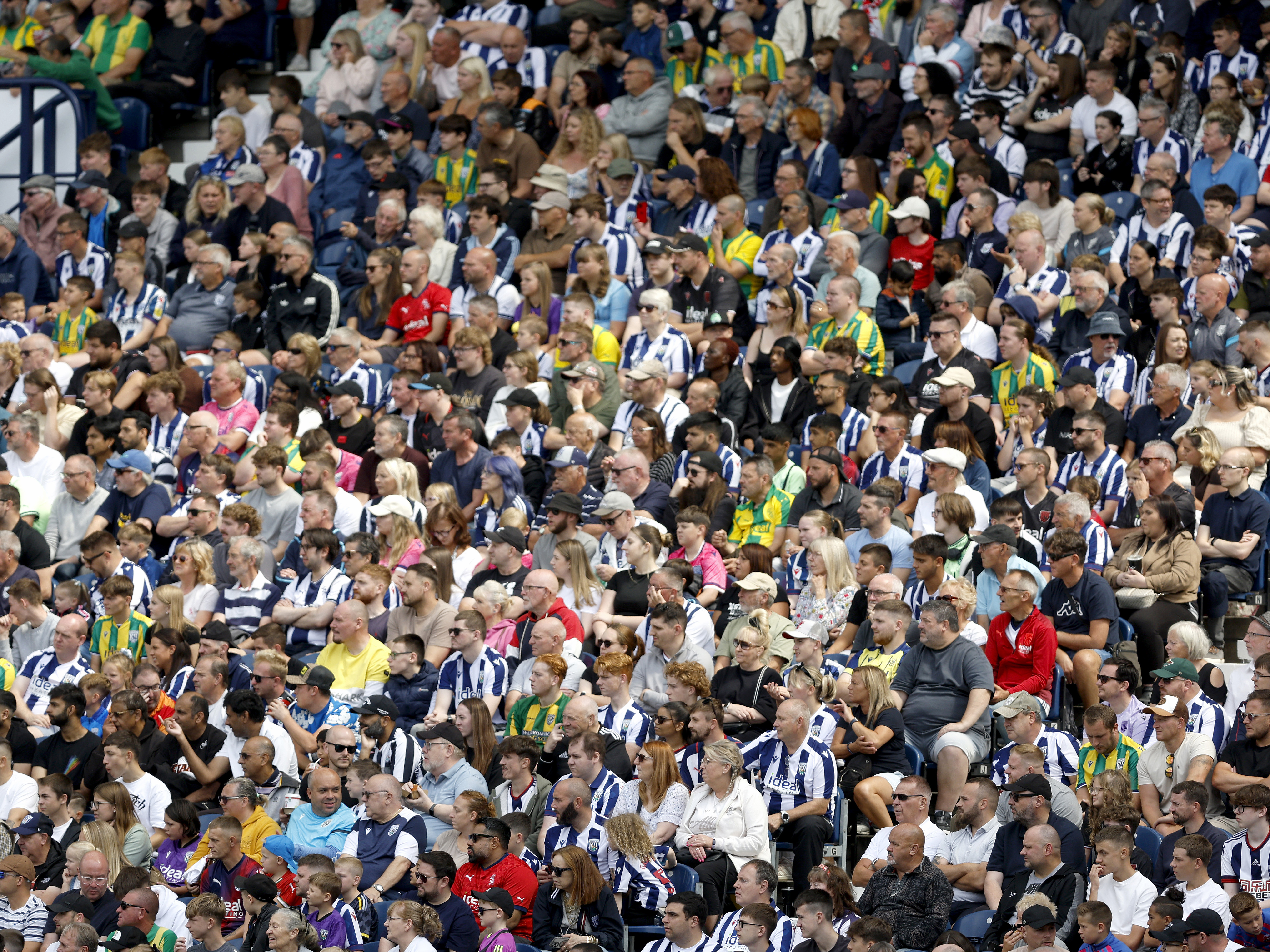 A photo of Albion supporters at The Hawthorns