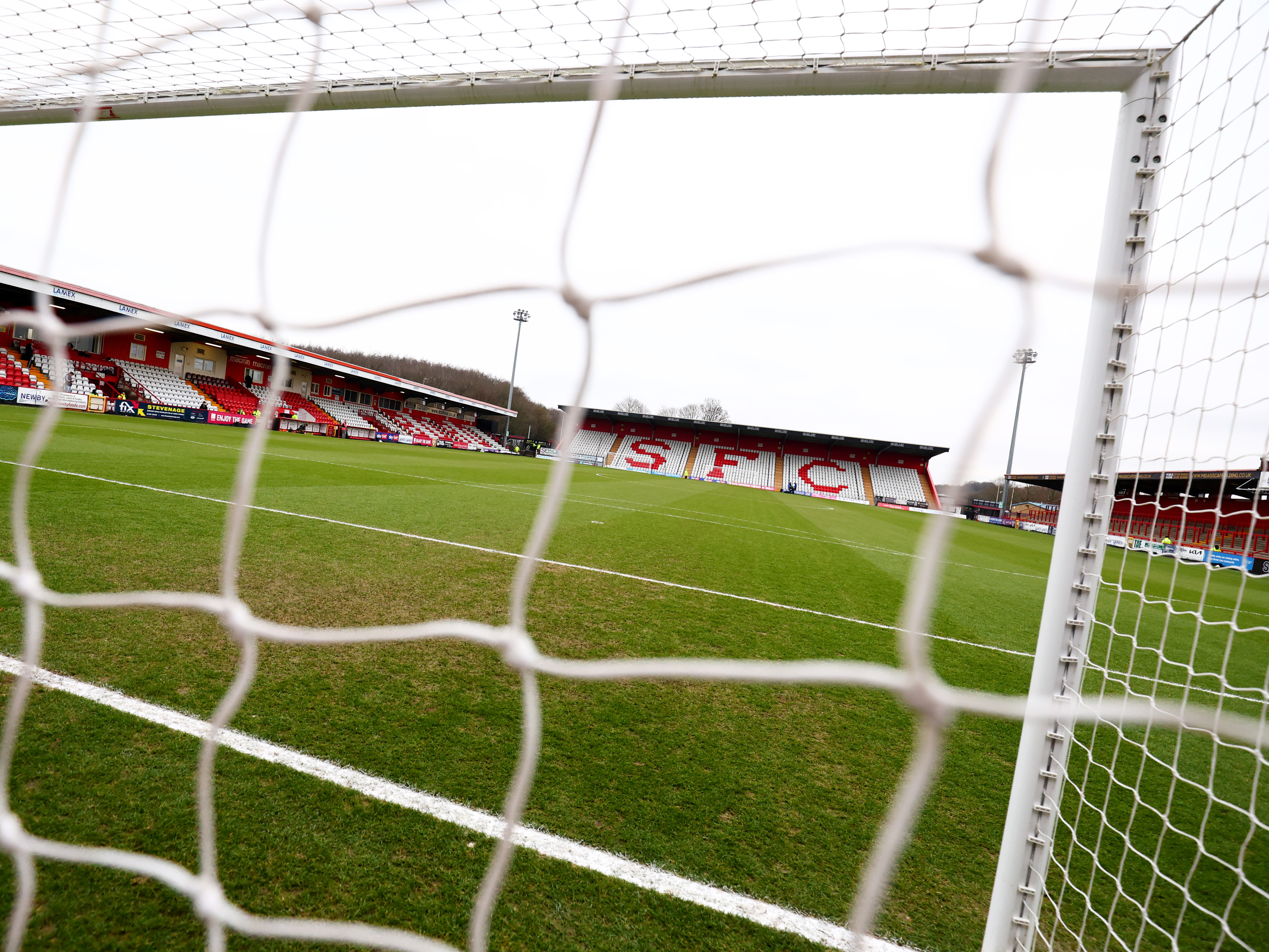 A photo of Stevenage's Lamex Stadium