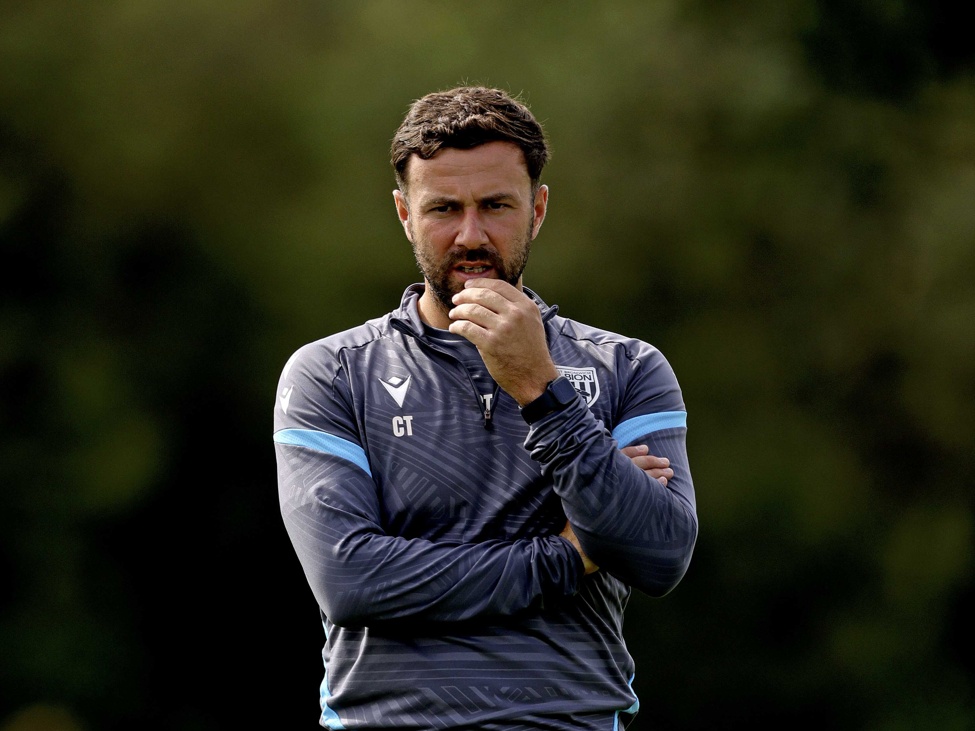 A photo of Albion U18 coach Chay Thompson