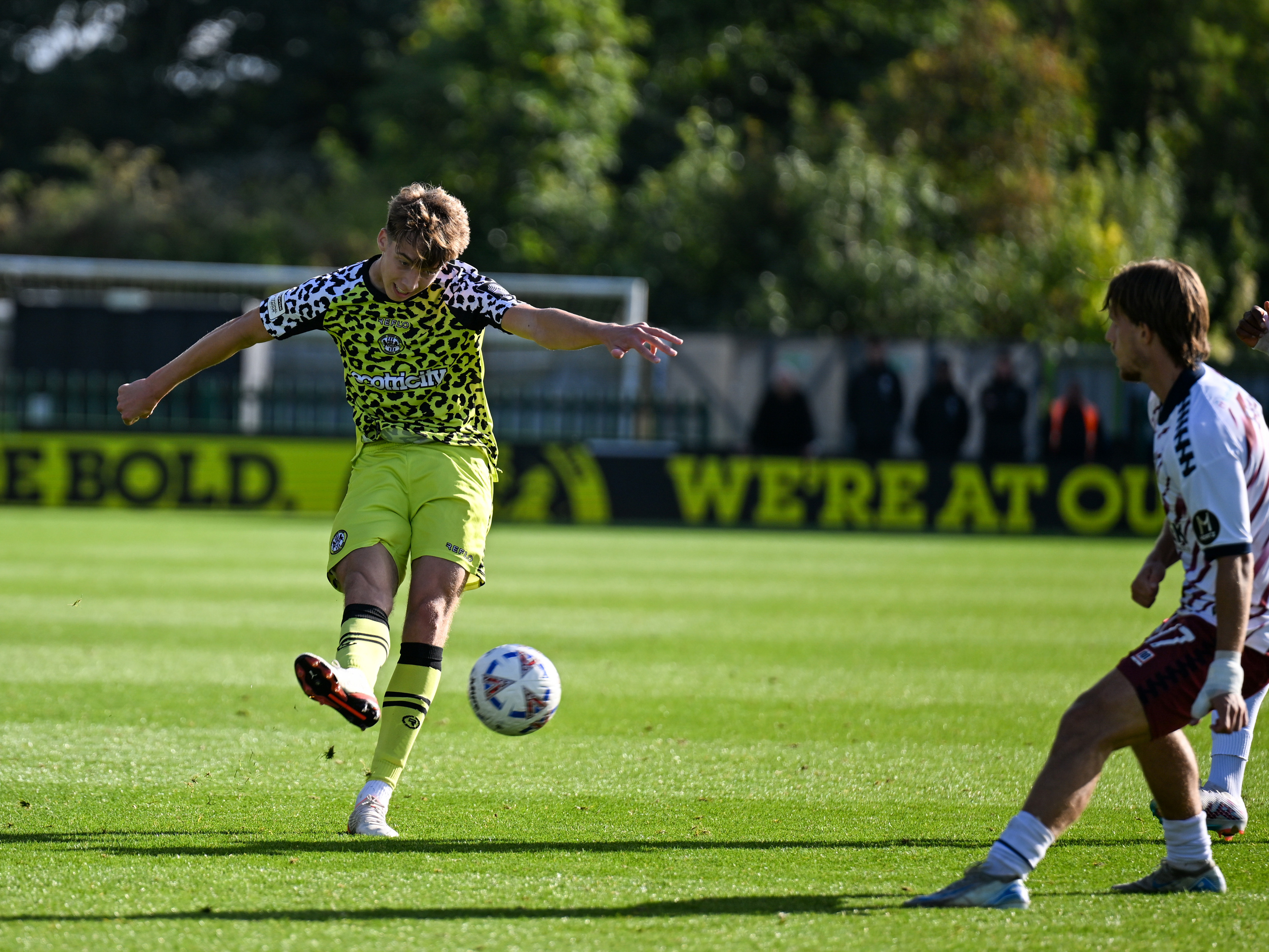 A photo of Albion midfielder Harry Whitwell in action for loan club Forest Green Rovers