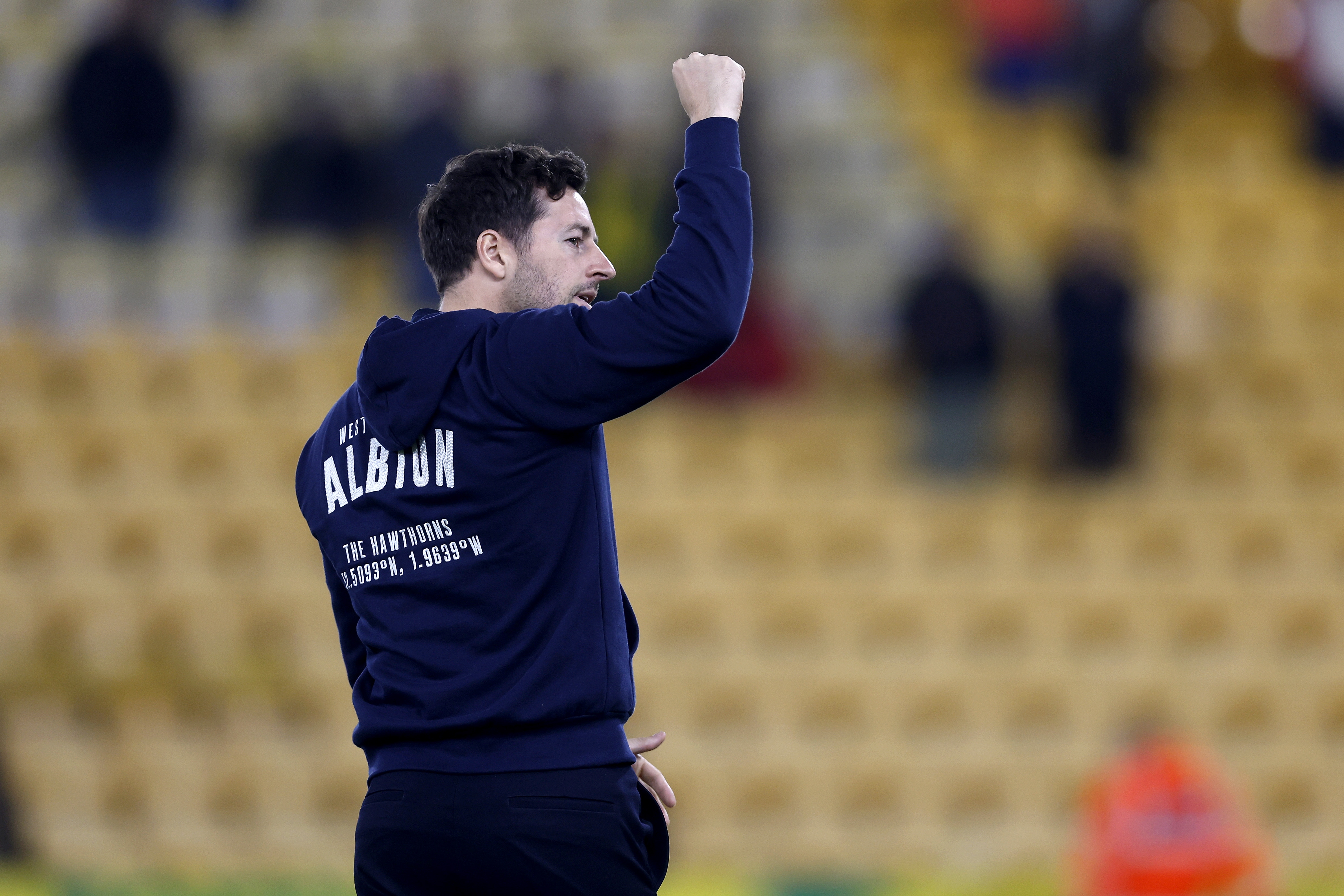 Ryan Mason applauds WBA fans after beating Norwich