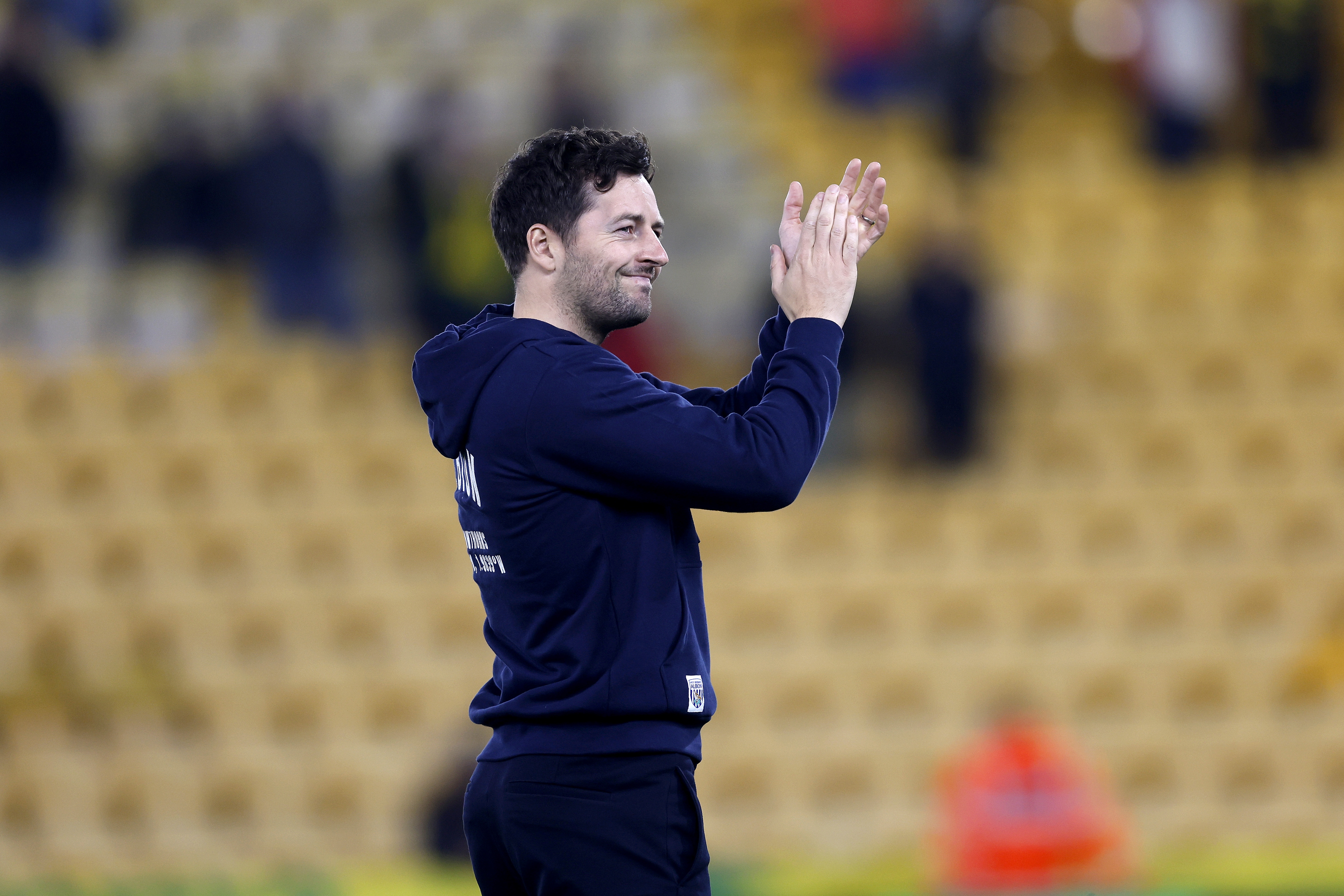 Ryan Mason applauds WBA fans after beating Norwich