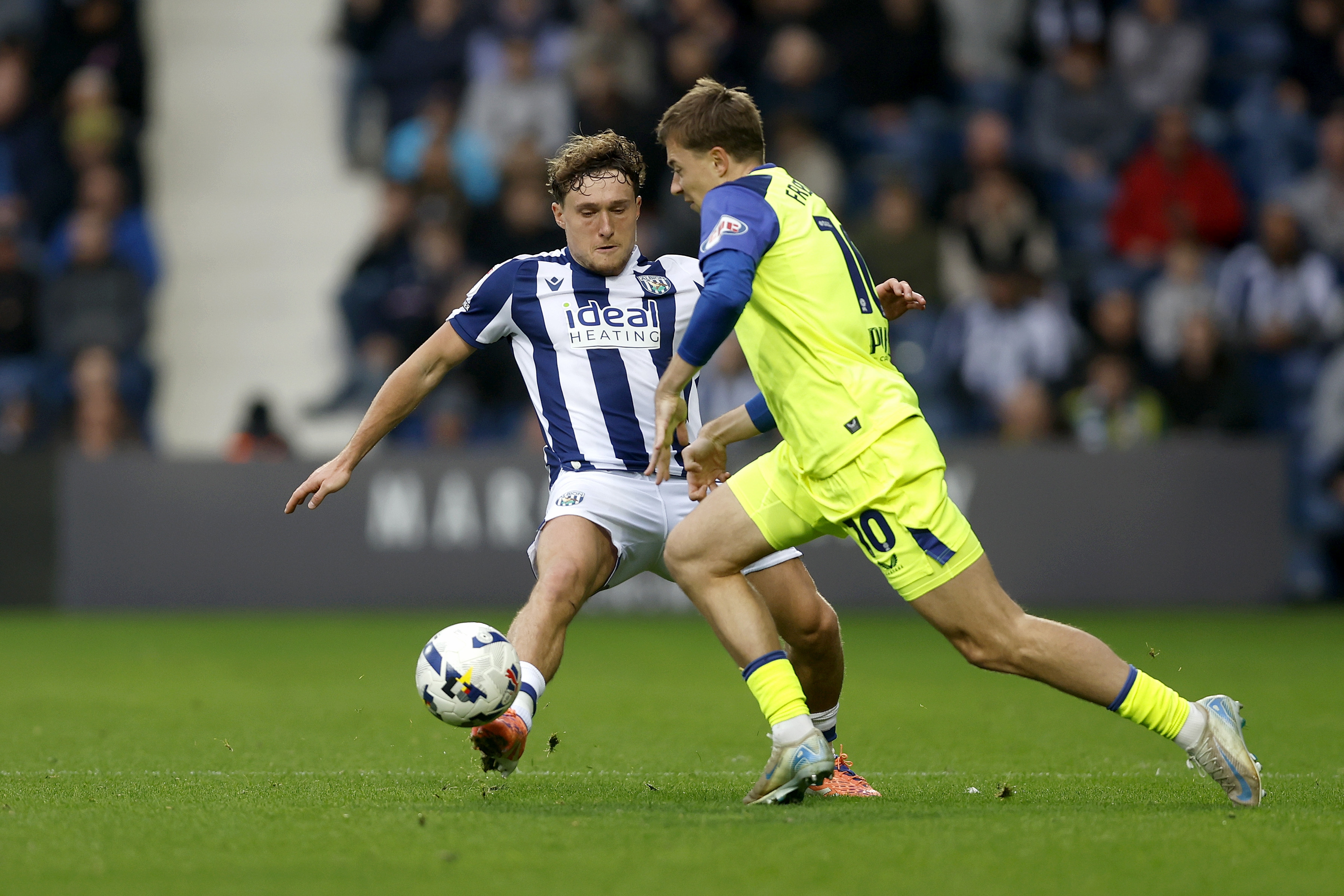 Callum Styles in action against PNE