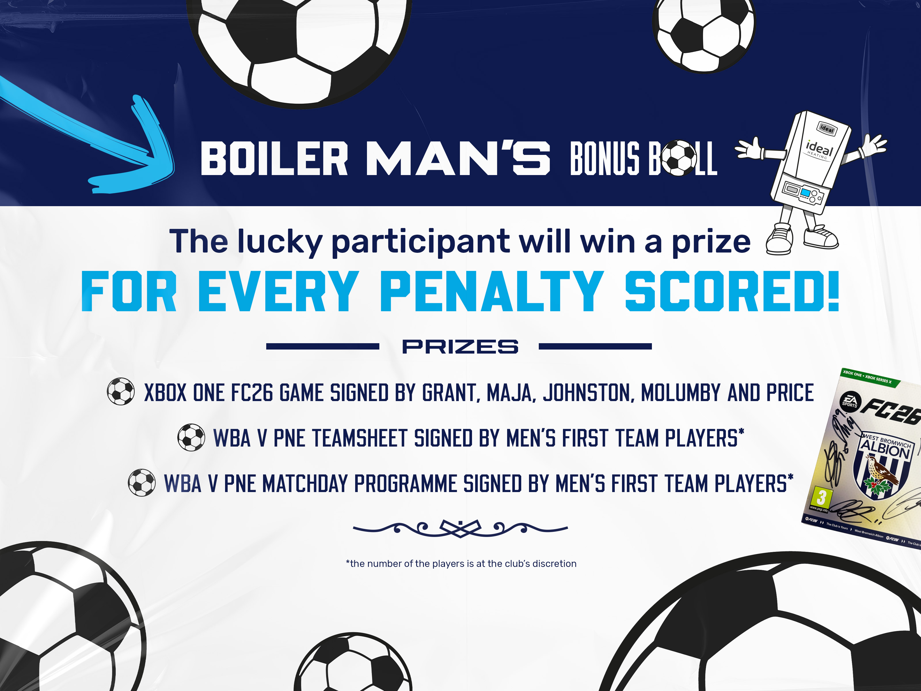 Boilerman Bonus Ball WBA v PNE