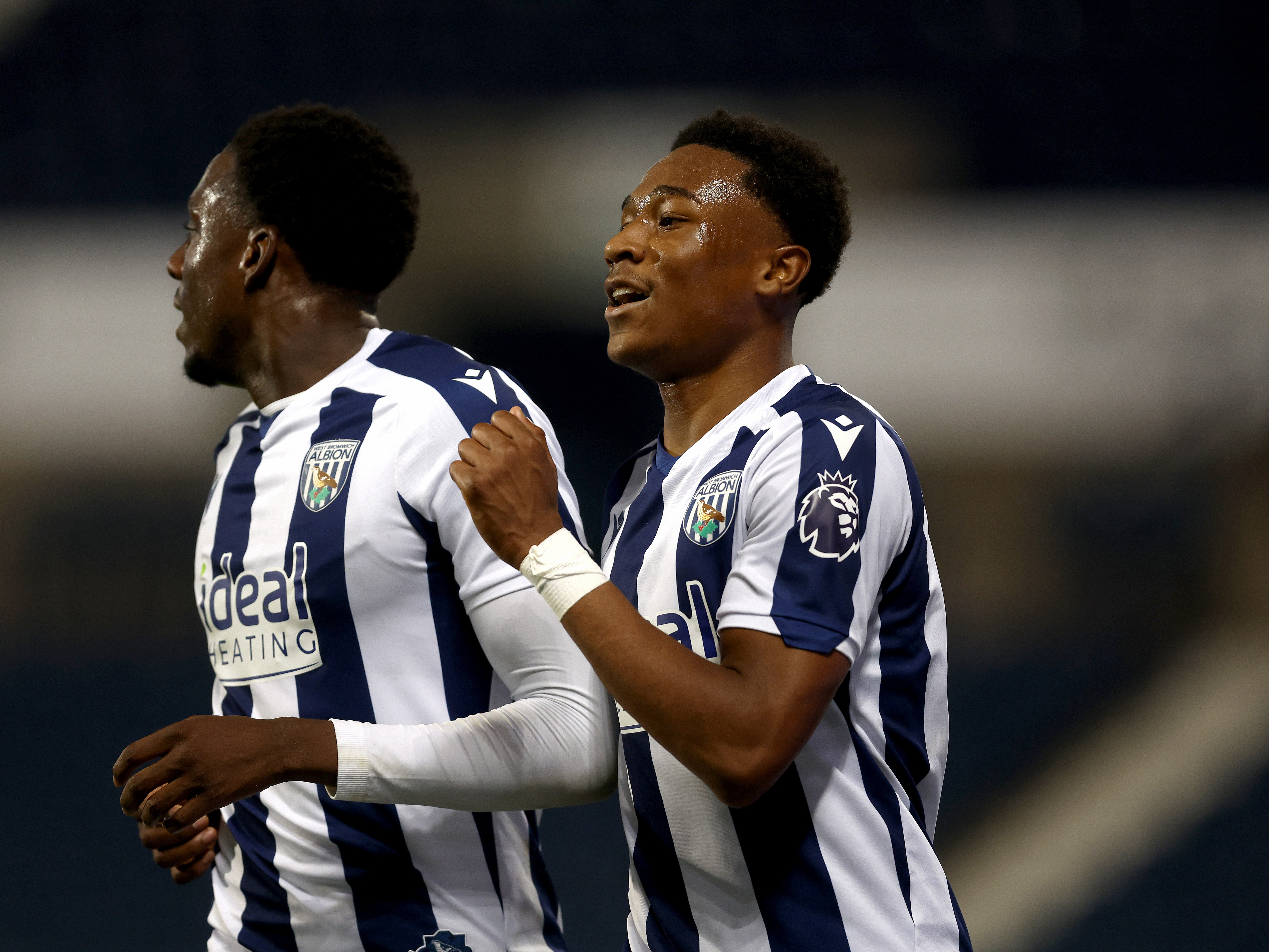 A photo of Albion U21 players in the home 2025/26 kit