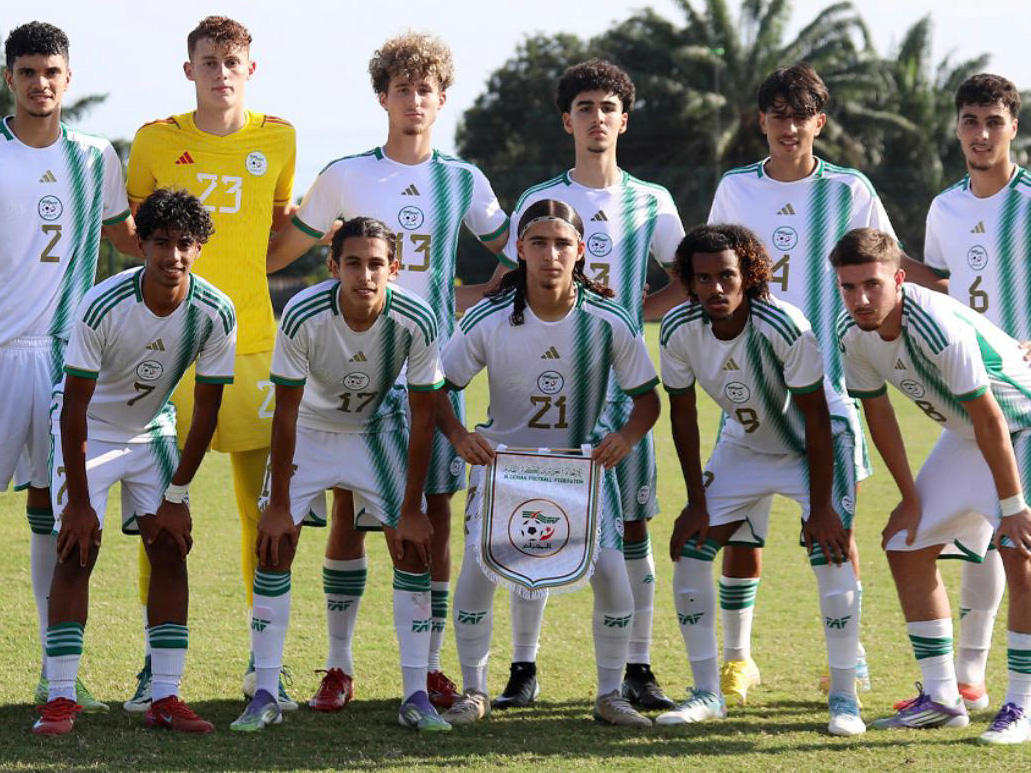 A photo of Algeria U20s and Albion youngster, Adam Letlat