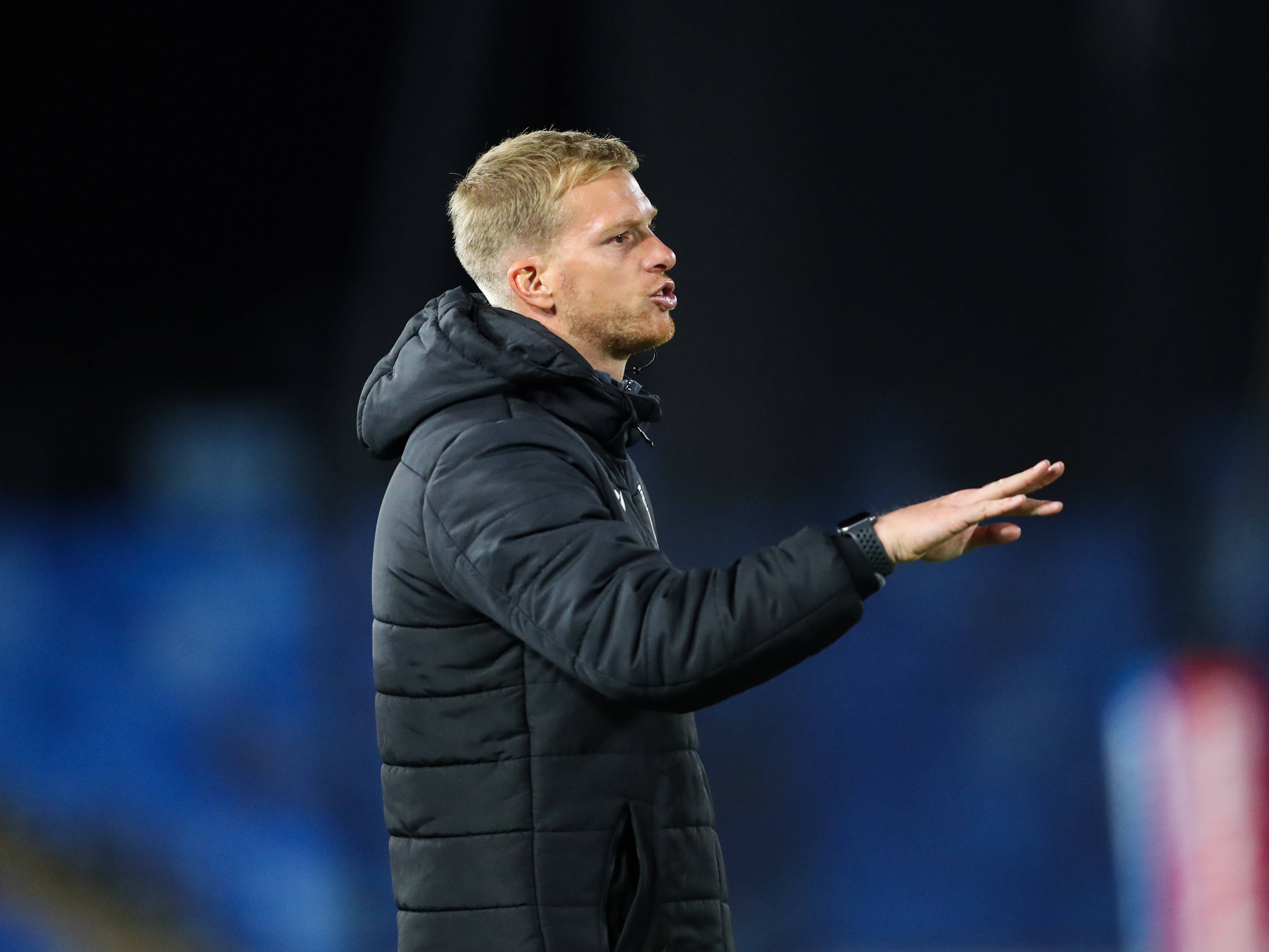 A photo of Albion u21 boss Leigh Downing