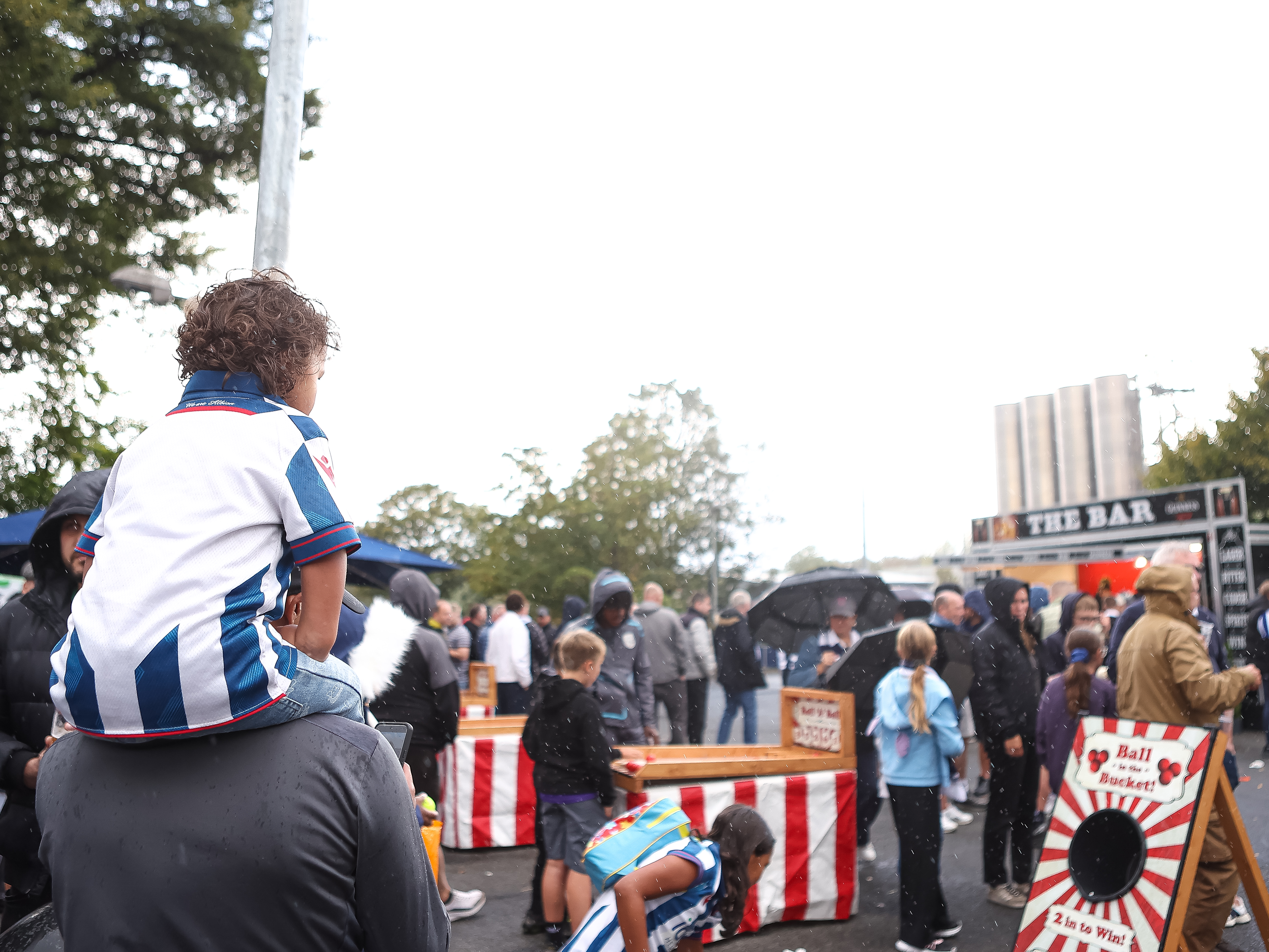 A general view of Albion fans in the Fan Zone