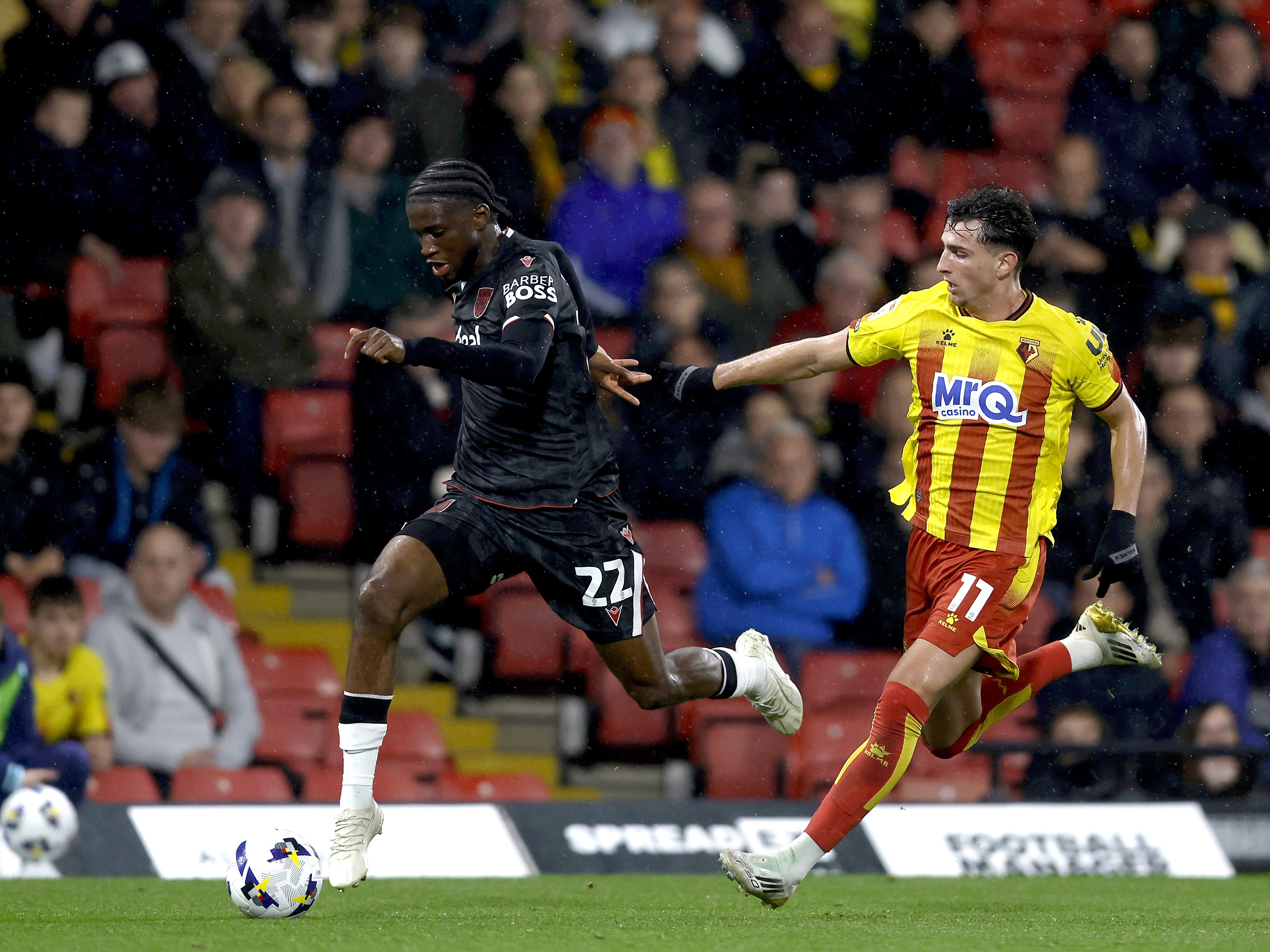 An image of Sam Iling-Junior playing against Watford