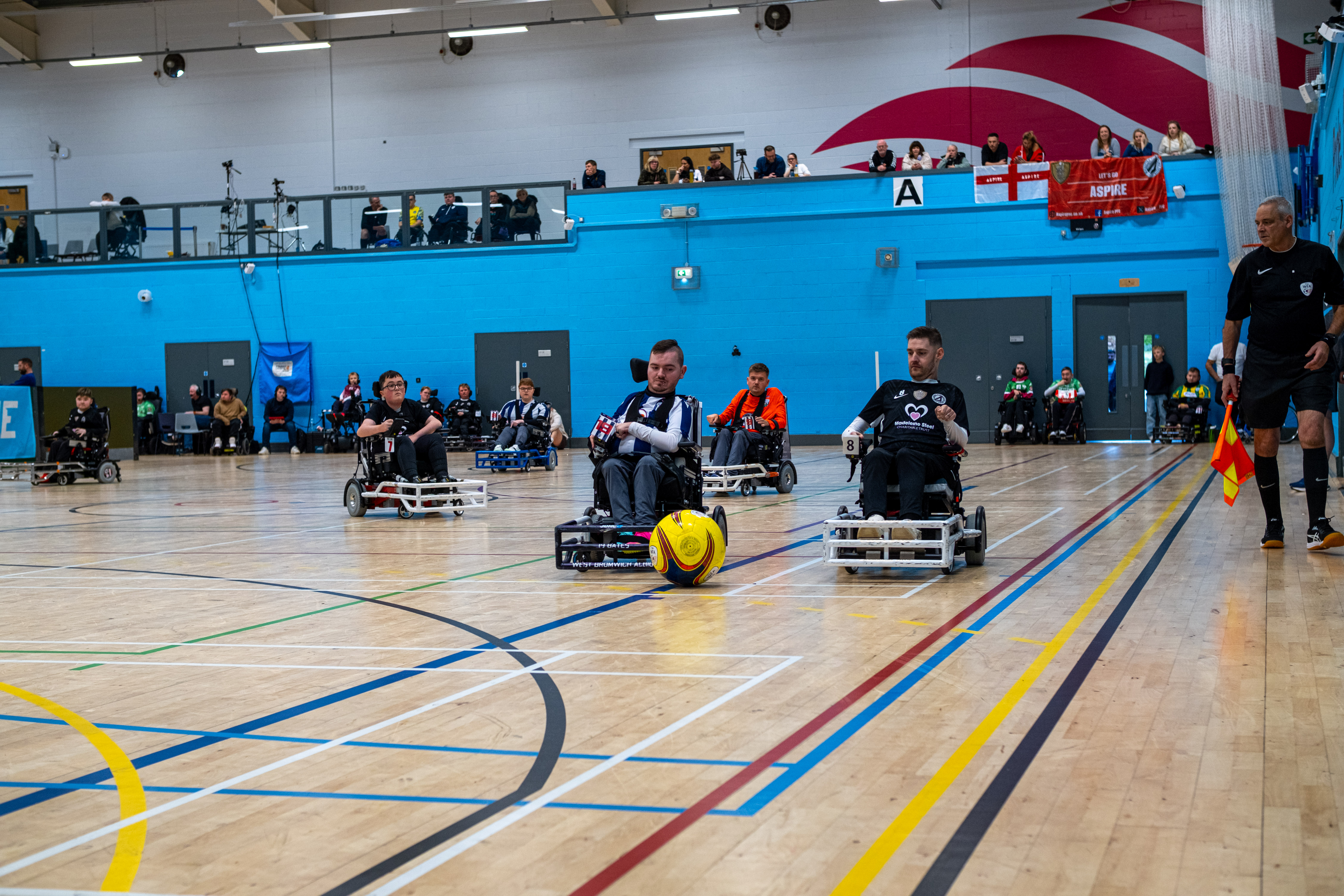 Brad Bates battles for possession.