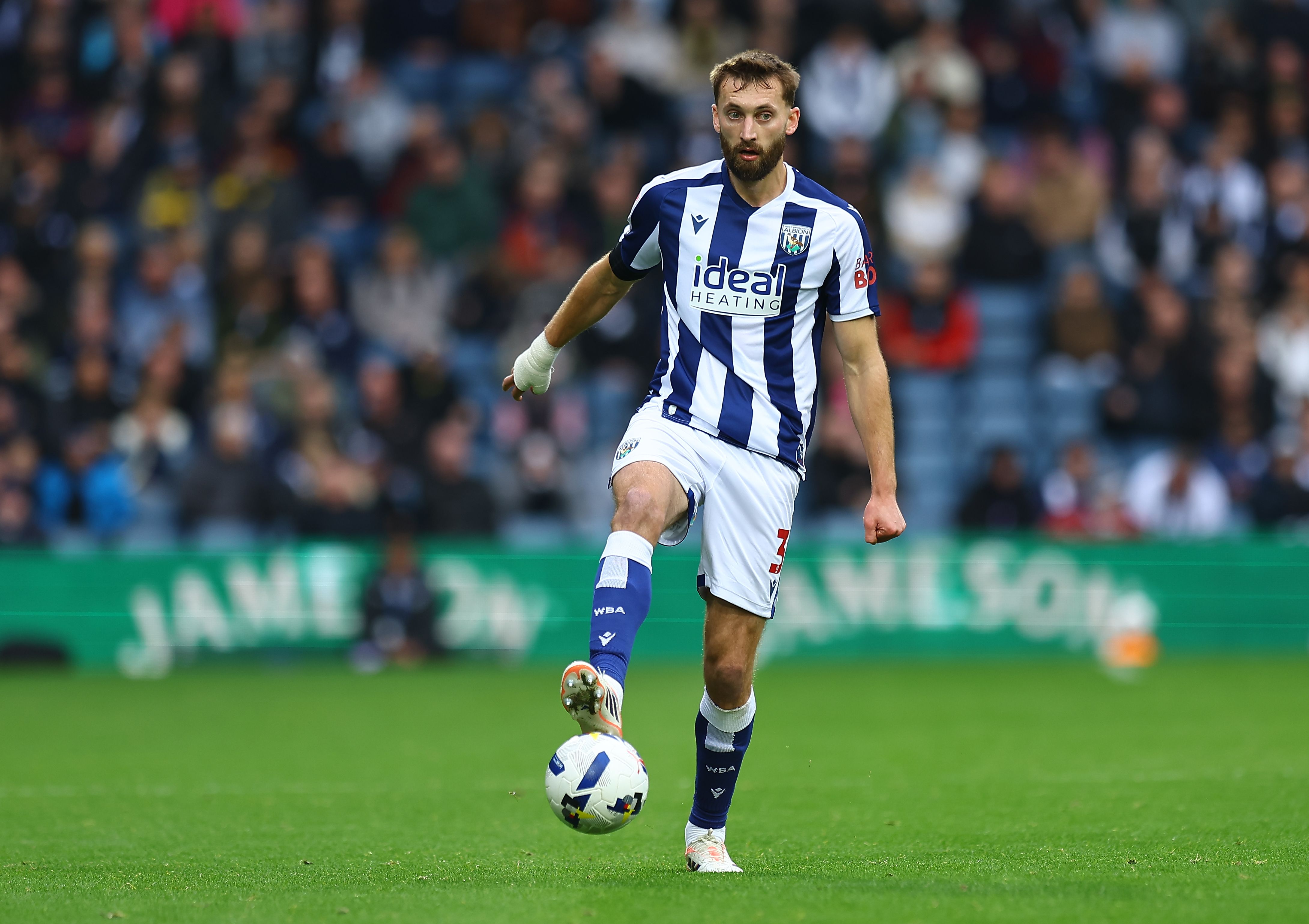 Nat Phillips in action against PNE