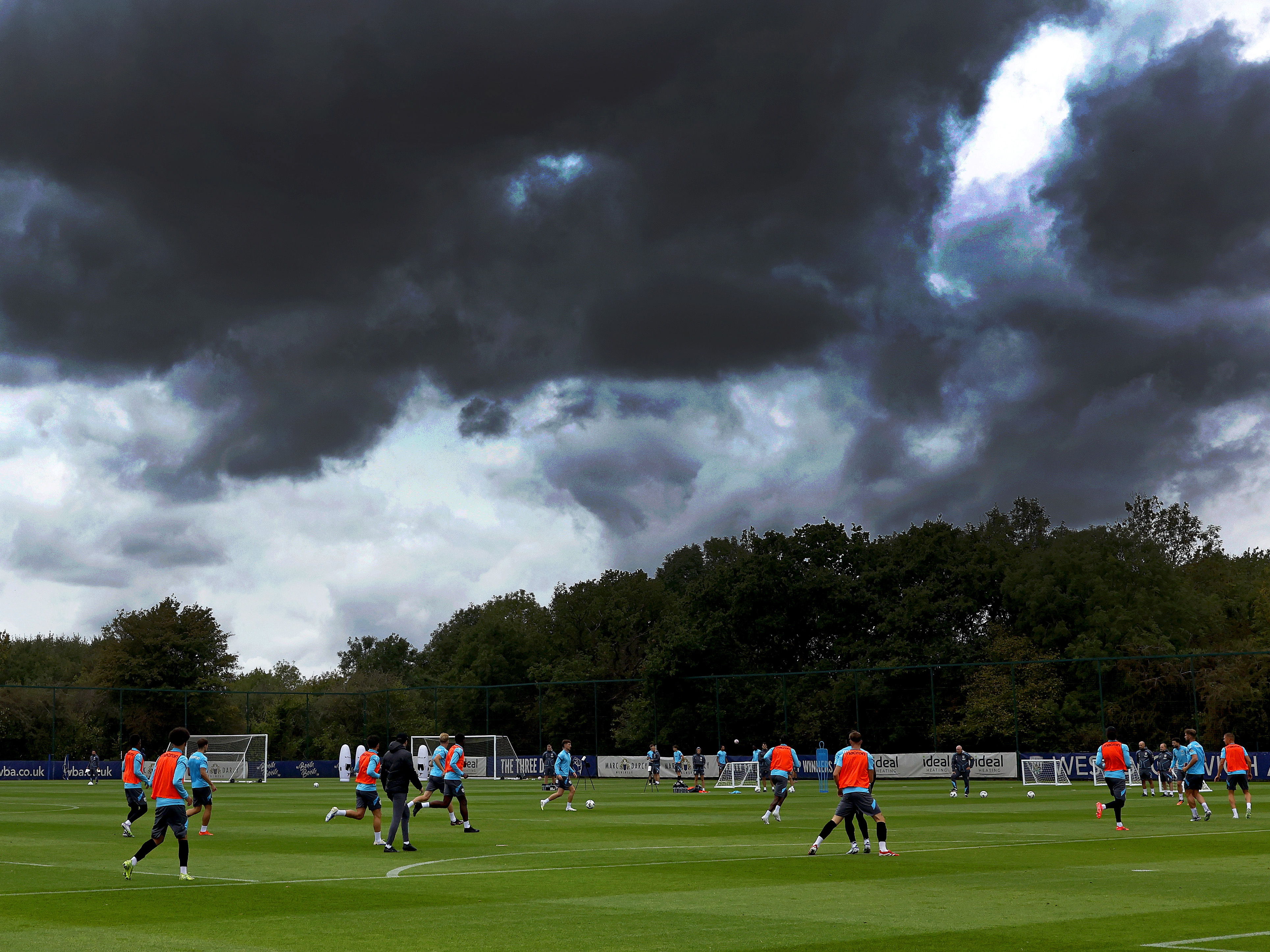 A photo of the sky at the Albion training ground