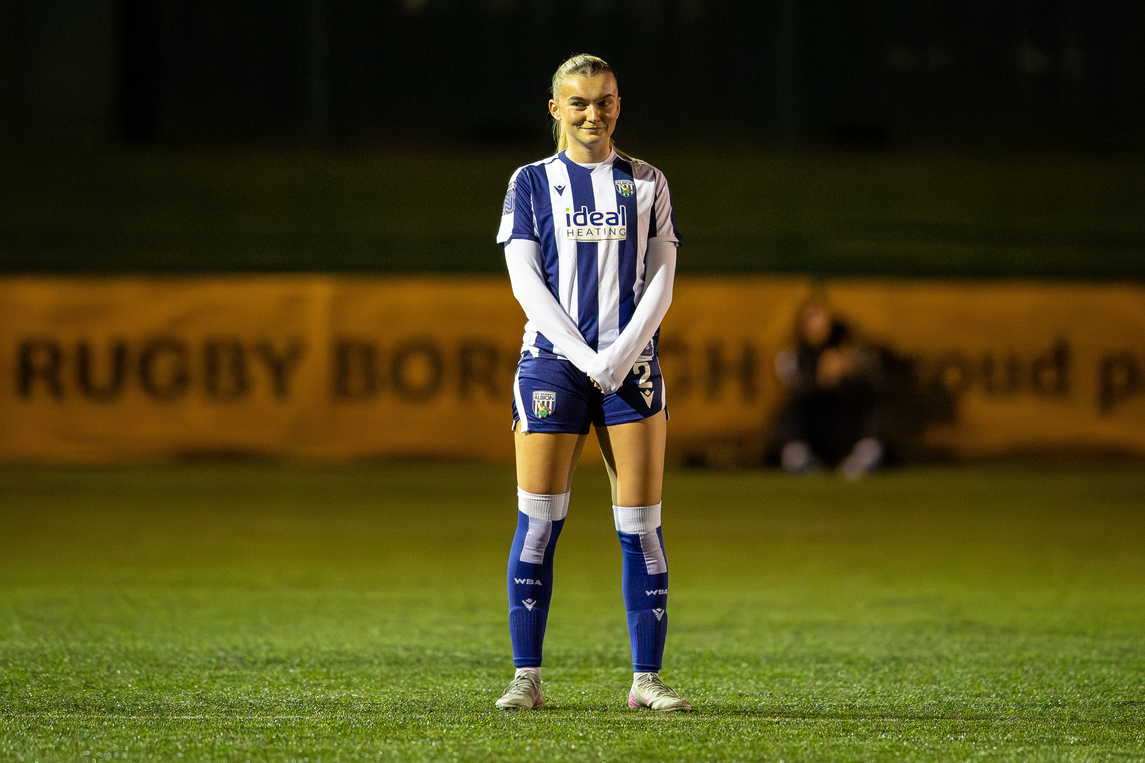 Taylor Reynolds in action in the home kit 