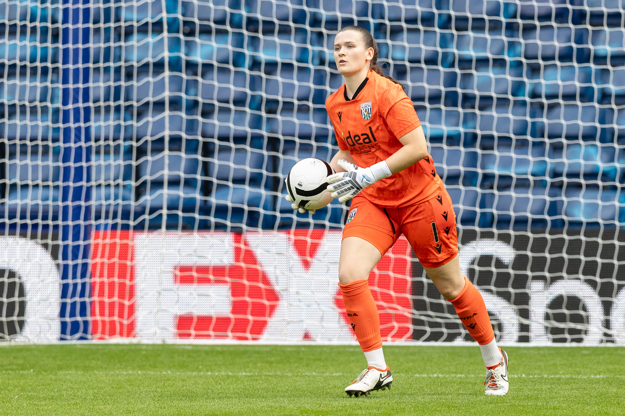 Charlotte Clarke in action for Albion.