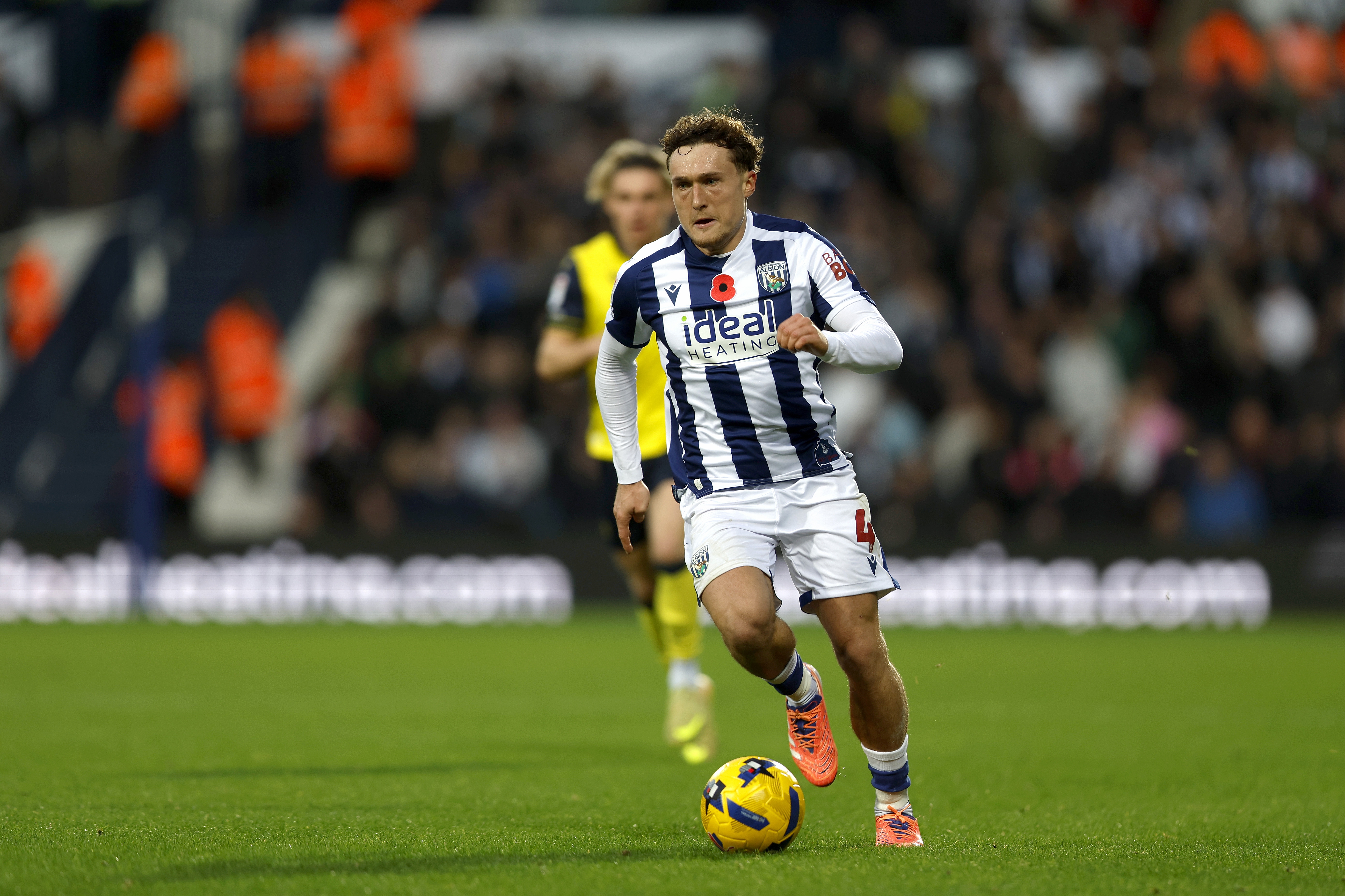 Callum Styles on the ball against Oxford